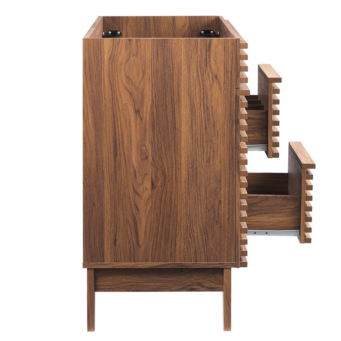 Render 48" Single Sink Compatible (not included) Bathroom Vanity Cabinet Walnut EEI-4341-WAL