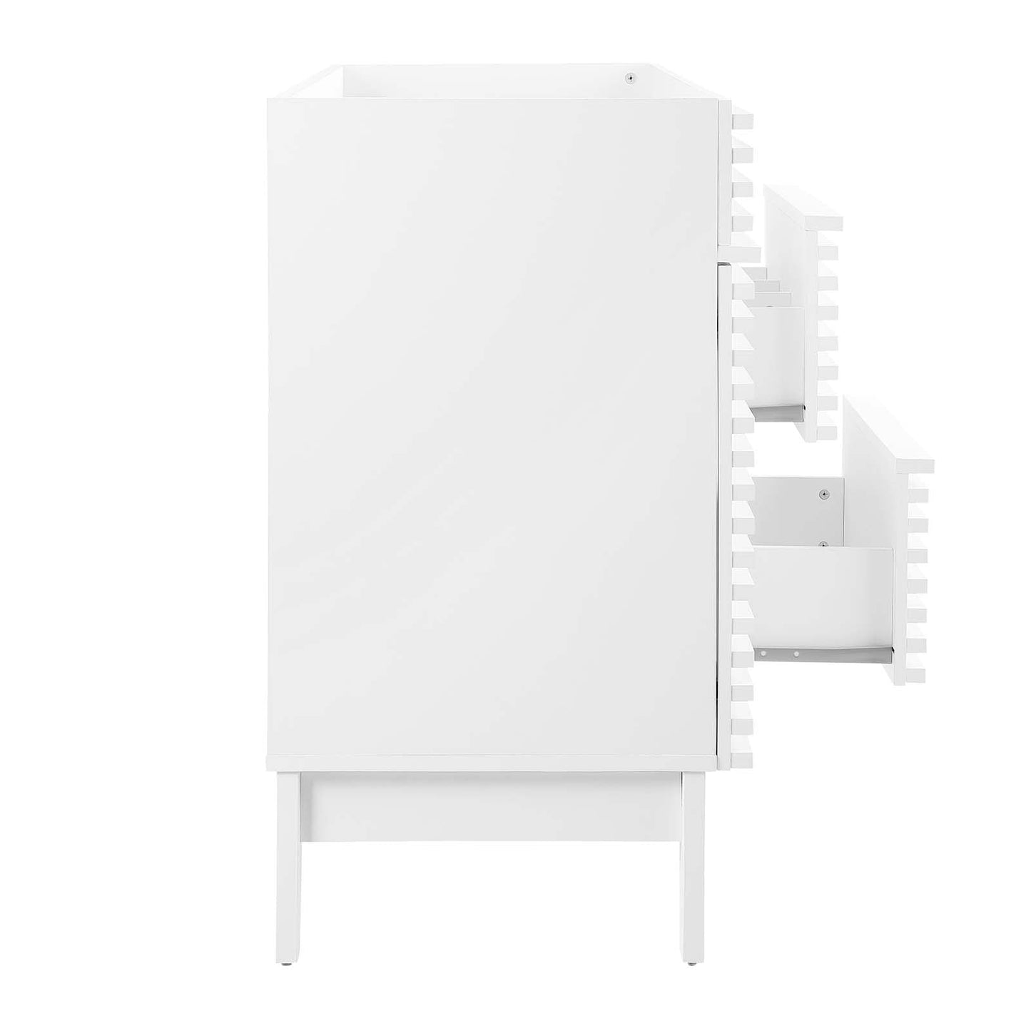 Render 48" Single Sink Compatible (not included) Bathroom Vanity Cabinet White EEI-4341-WHI