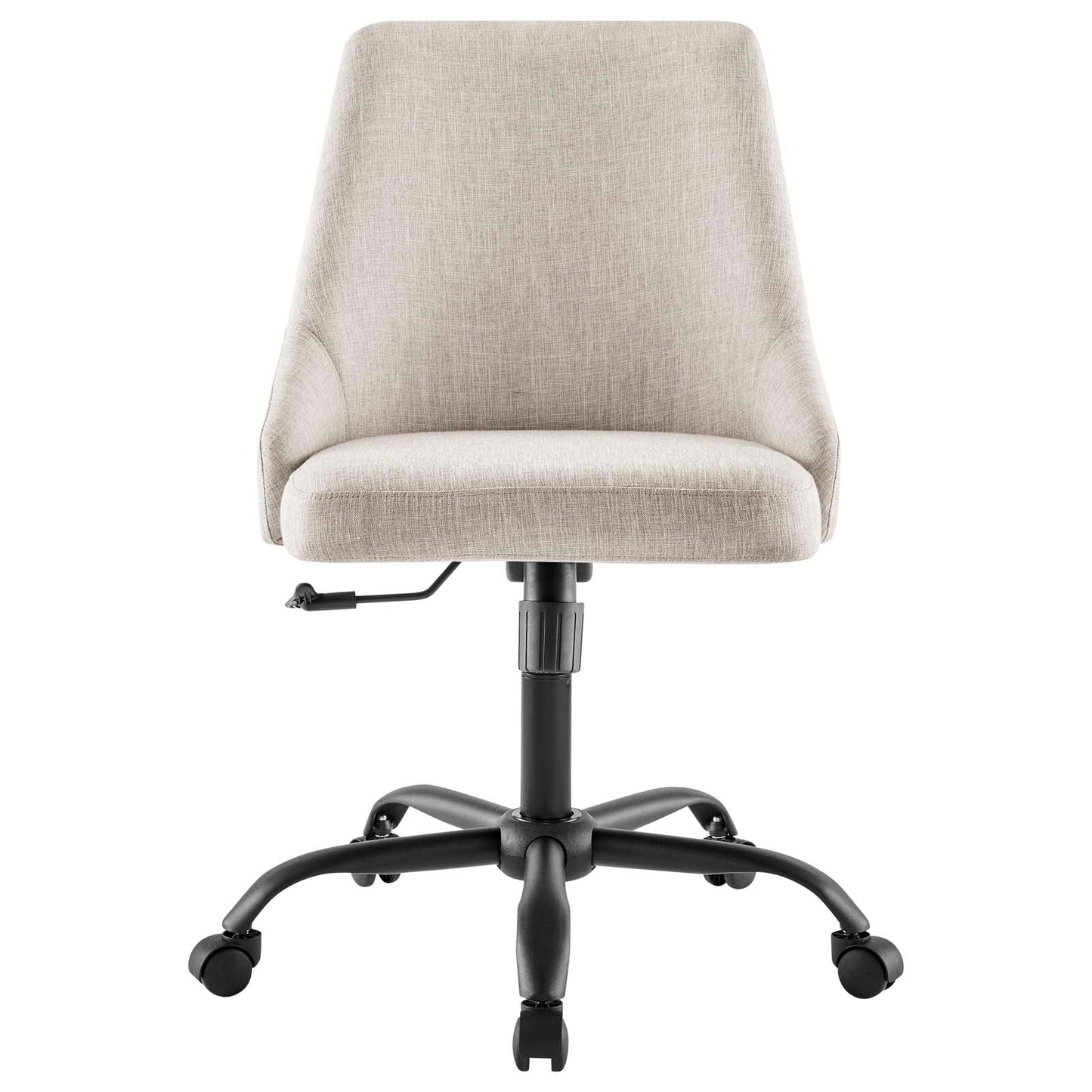 Designate Swivel Upholstered Office Chair Black Beige EEI-4371-BLK-BEI