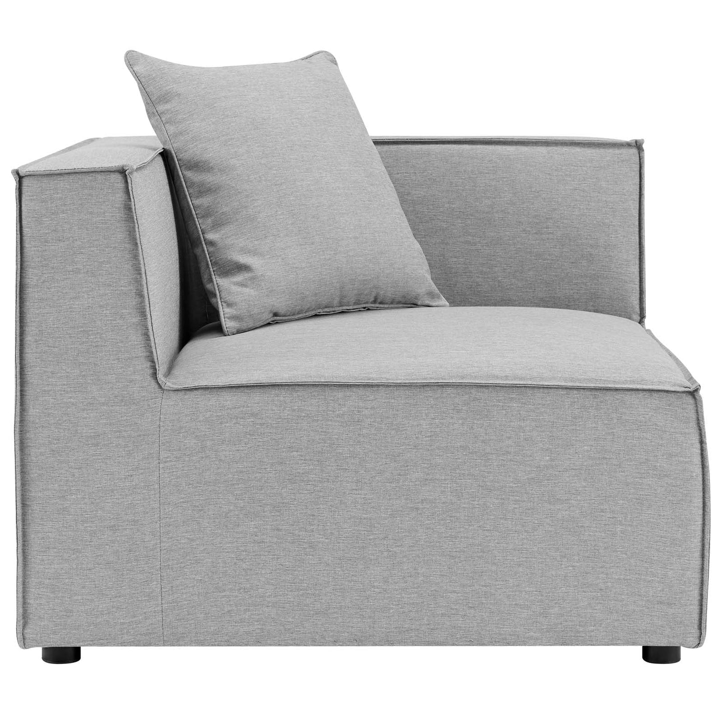 Saybrook Outdoor Patio Upholstered 3-Piece Sectional Sofa Gray EEI-4379-GRY