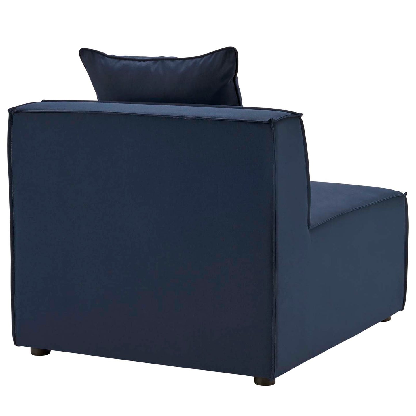 Saybrook Outdoor Patio Upholstered 3-Piece Sectional Sofa Navy EEI-4379-NAV