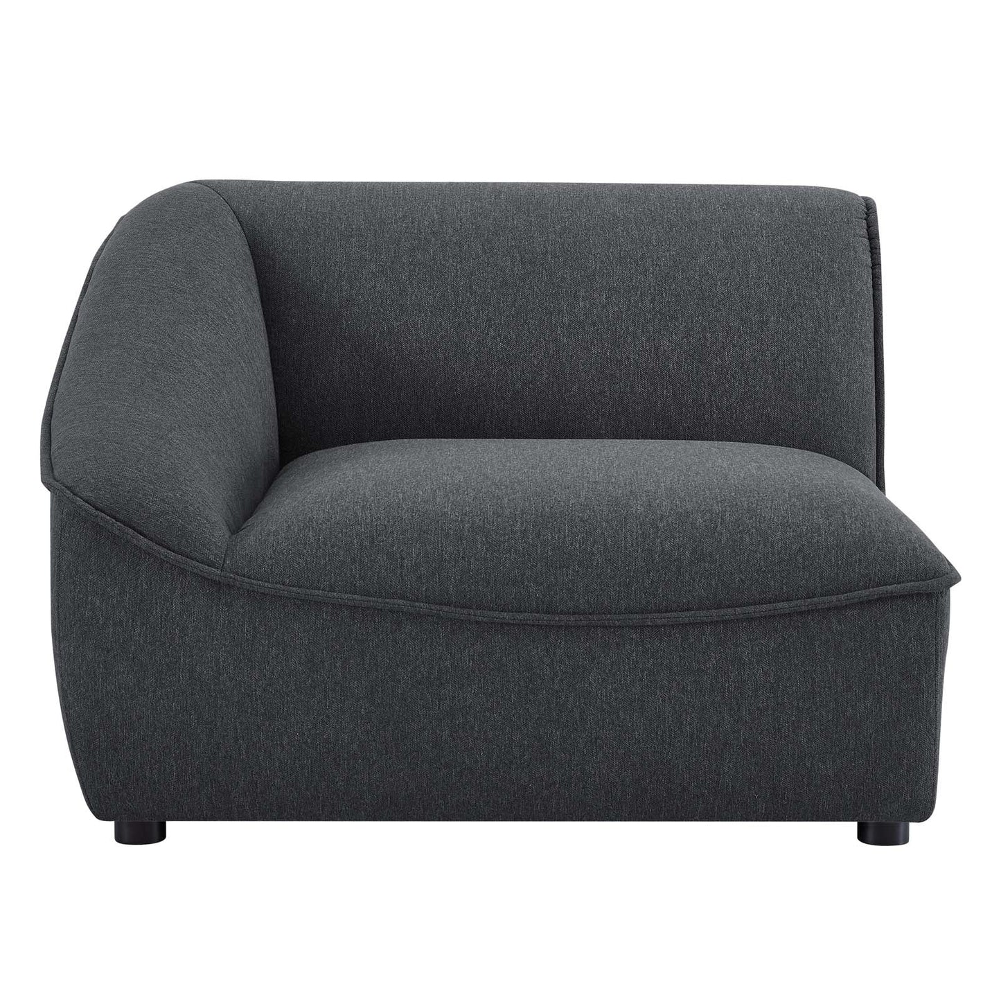 Comprise Left-Arm Sectional Sofa Chair Charcoal EEI-4415-CHA