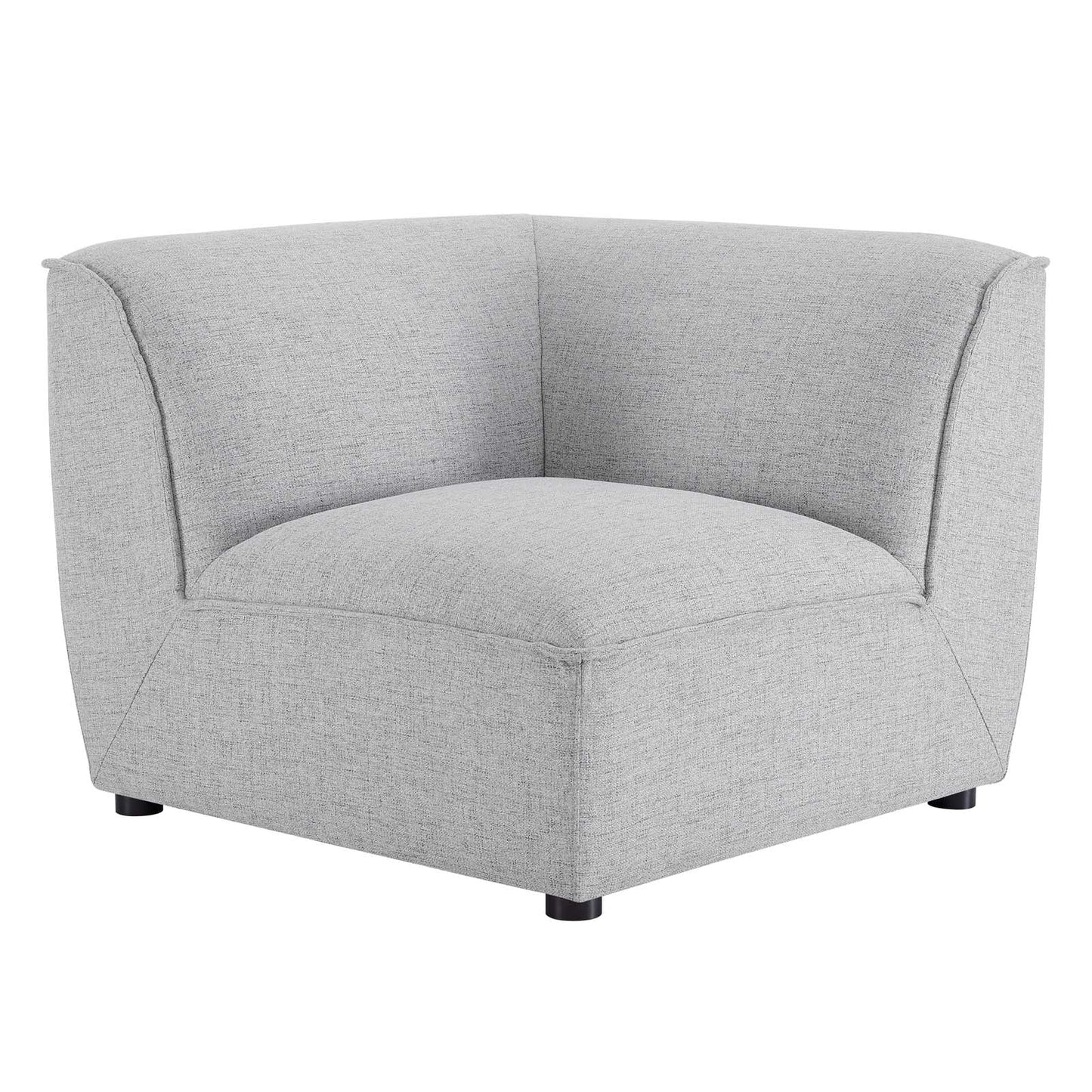 Comprise Corner Sectional Sofa Chair Light Gray EEI-4417-LGR