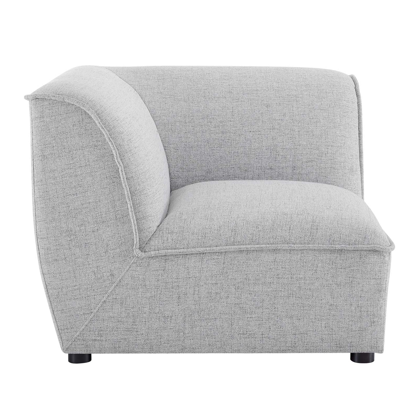 Comprise Corner Sectional Sofa Chair Light Gray EEI-4417-LGR