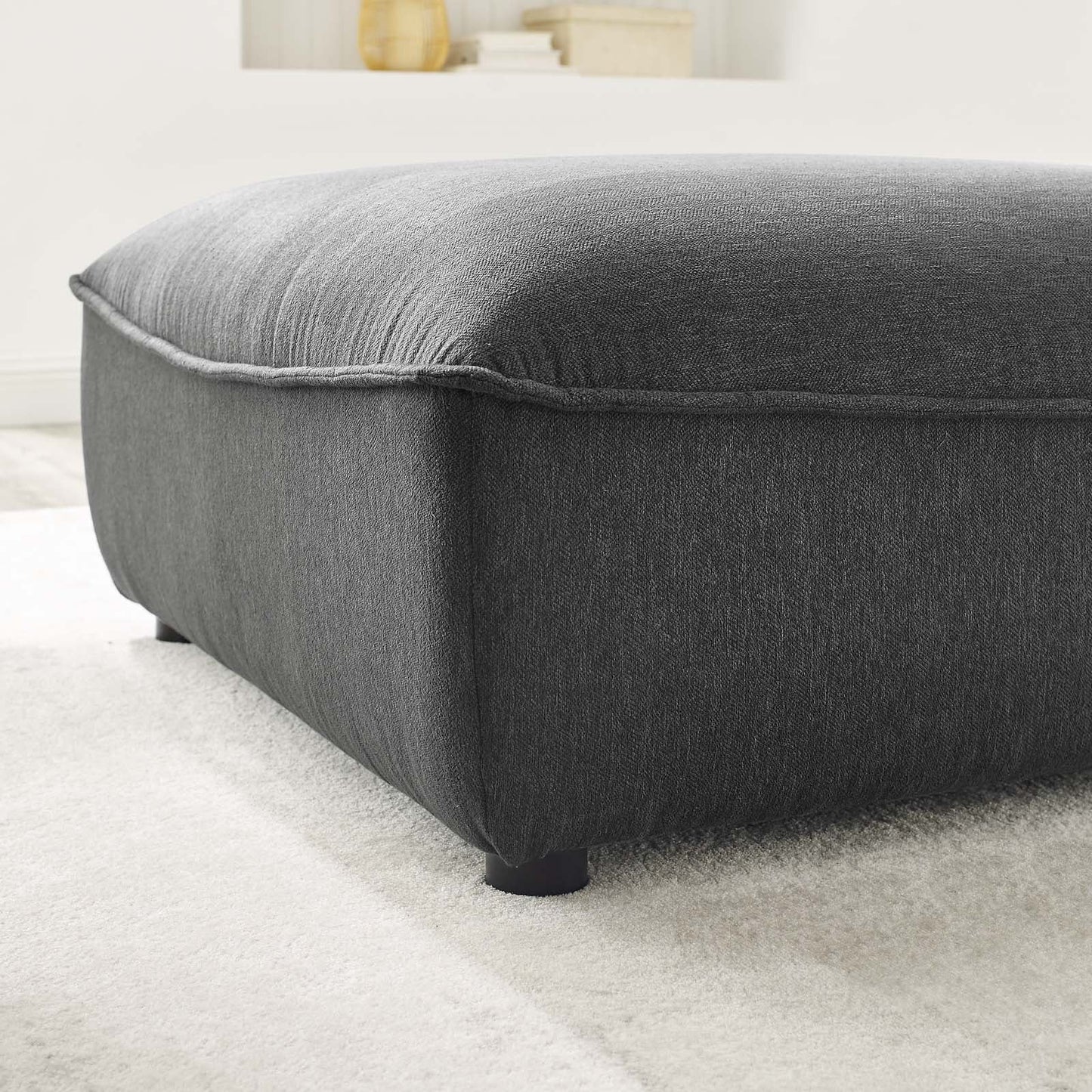 Comprise Sectional Sofa Ottoman Charcoal EEI-4419-CHA