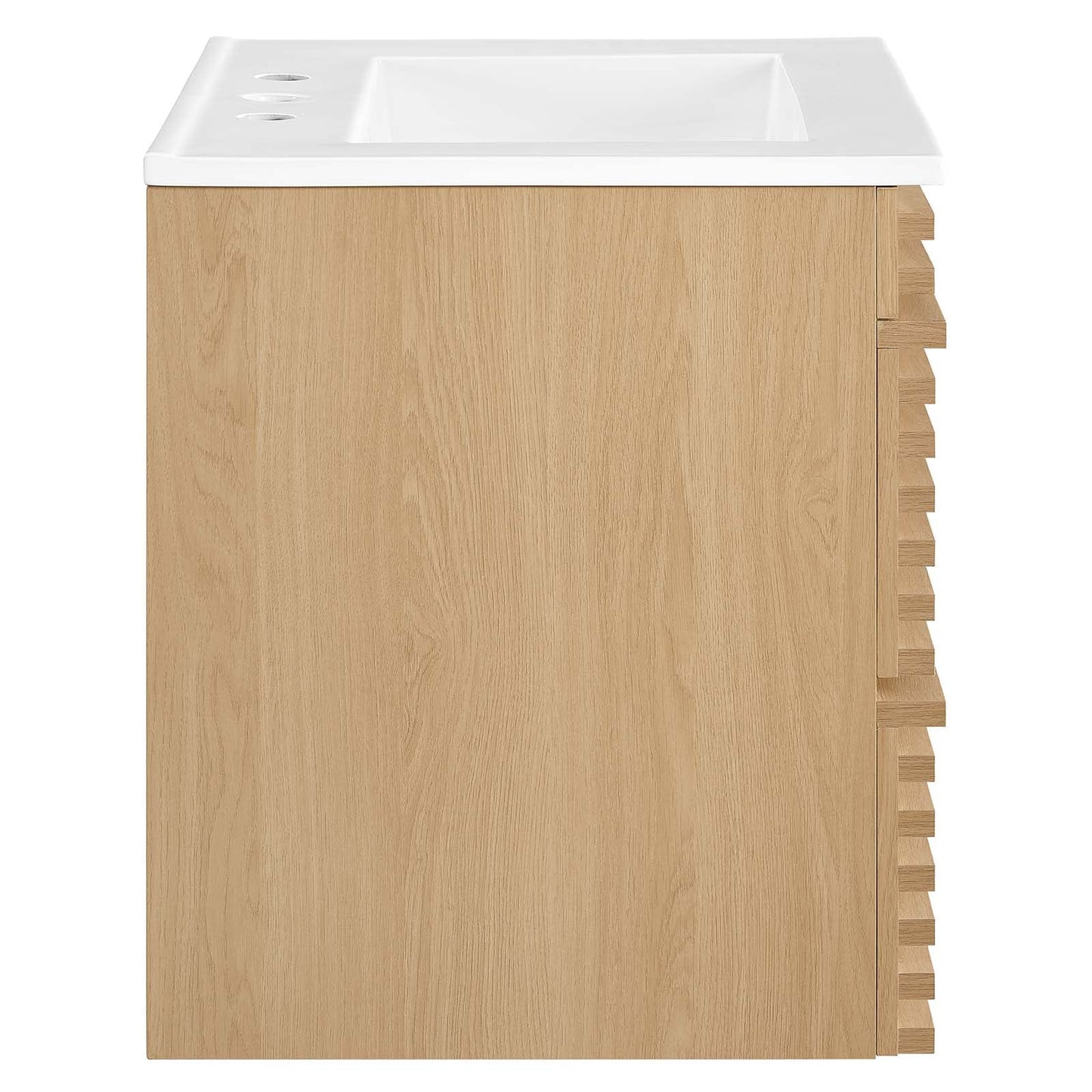 Render 24" Wall-Mount Bathroom Vanity Oak White EEI-4433-OAK-WHI