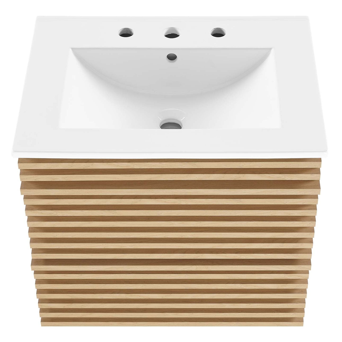 Render 24" Wall-Mount Bathroom Vanity Oak White EEI-4433-OAK-WHI