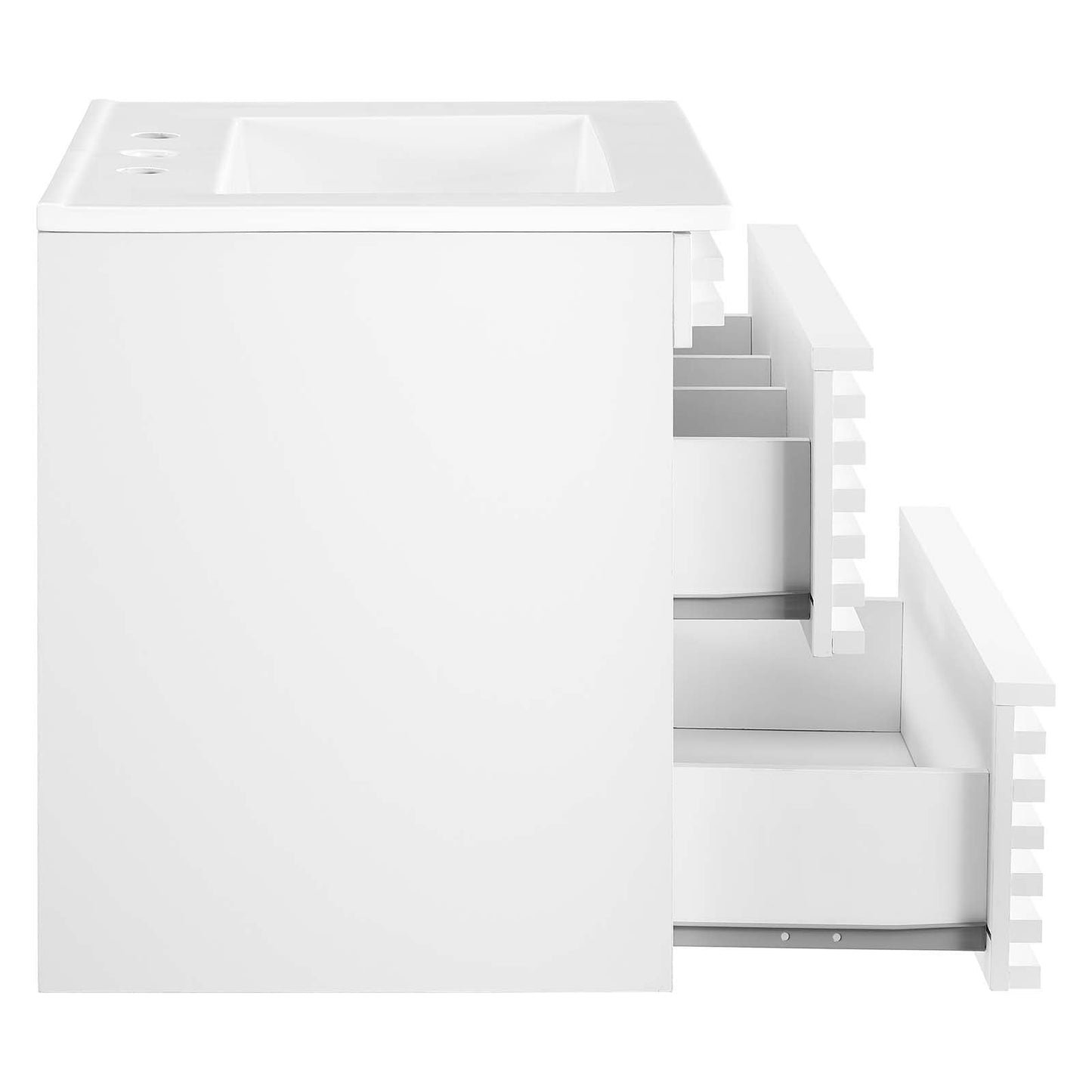 Render 24" Wall-Mount Bathroom Vanity White White EEI-4433-WHI-WHI