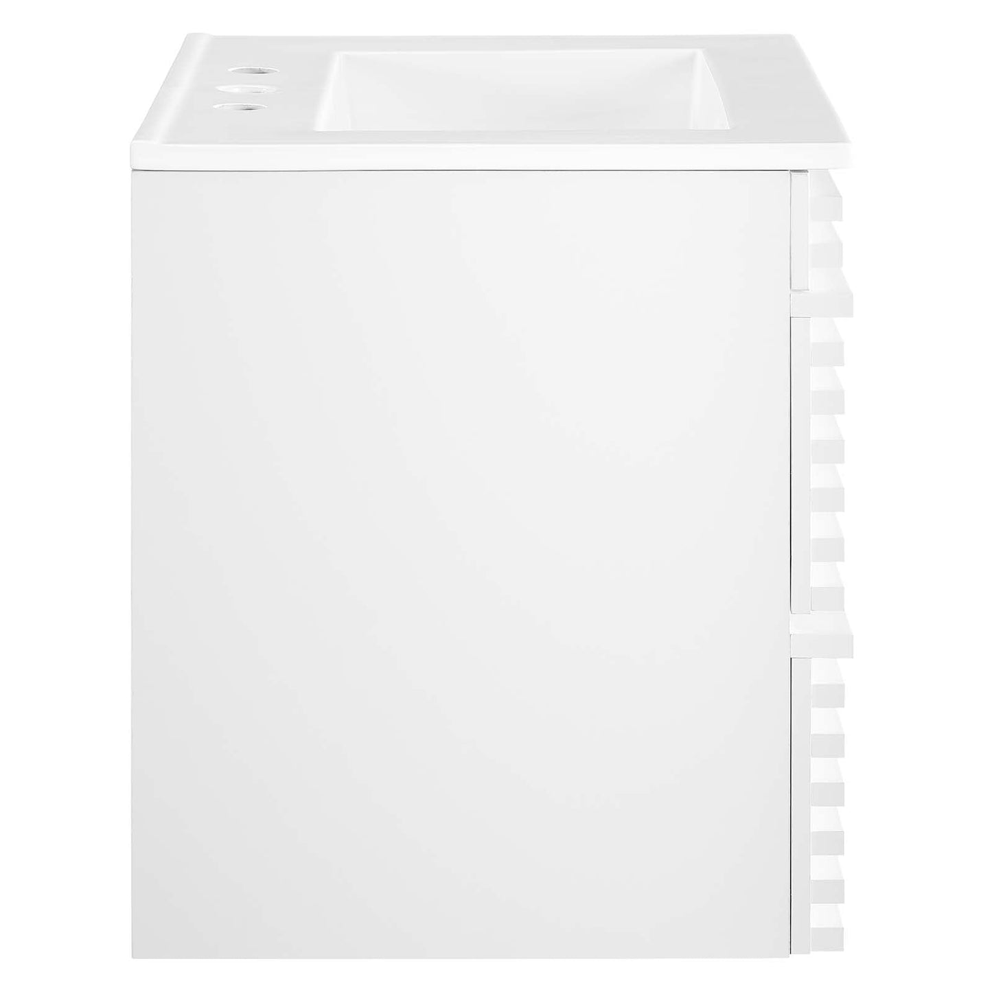 Render 24" Wall-Mount Bathroom Vanity White White EEI-4433-WHI-WHI