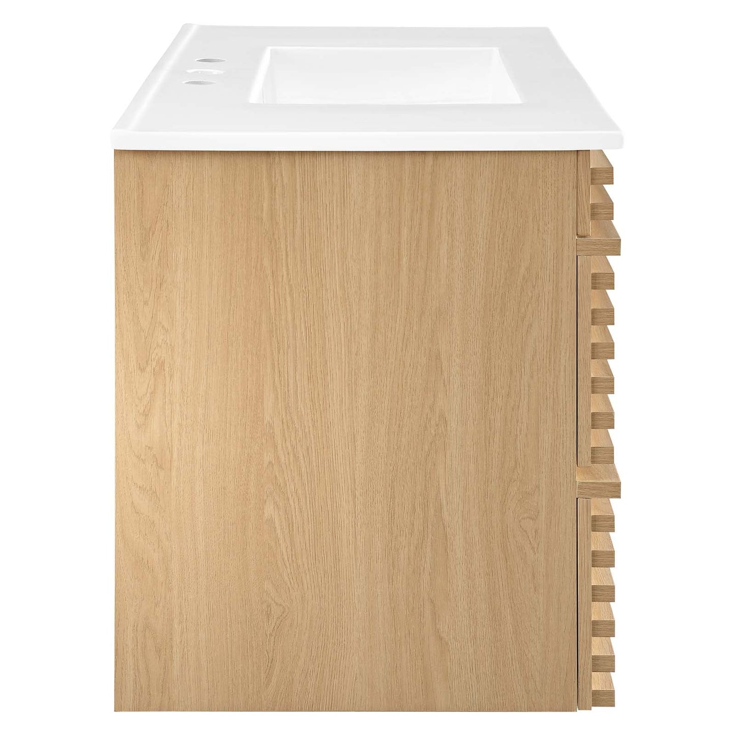 Render 36" Wall-Mount Bathroom Vanity Oak White EEI-4436-OAK-WHI