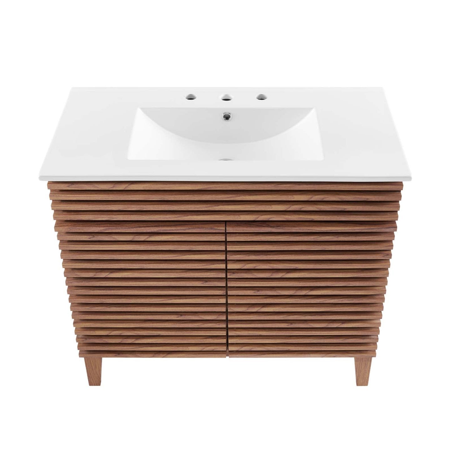 Render 36" Bathroom Vanity Walnut White EEI-4437-WAL-WHI