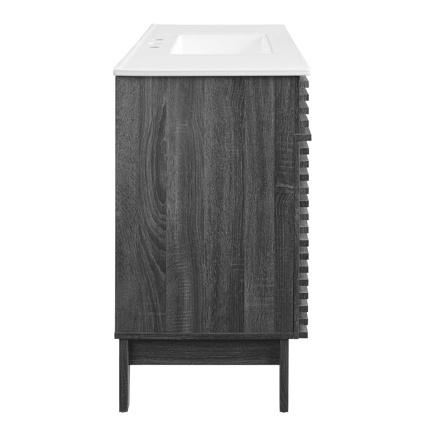 Render 48" Single Sink Bathroom Vanity Charcoal White EEI-4439-CHA-WHI