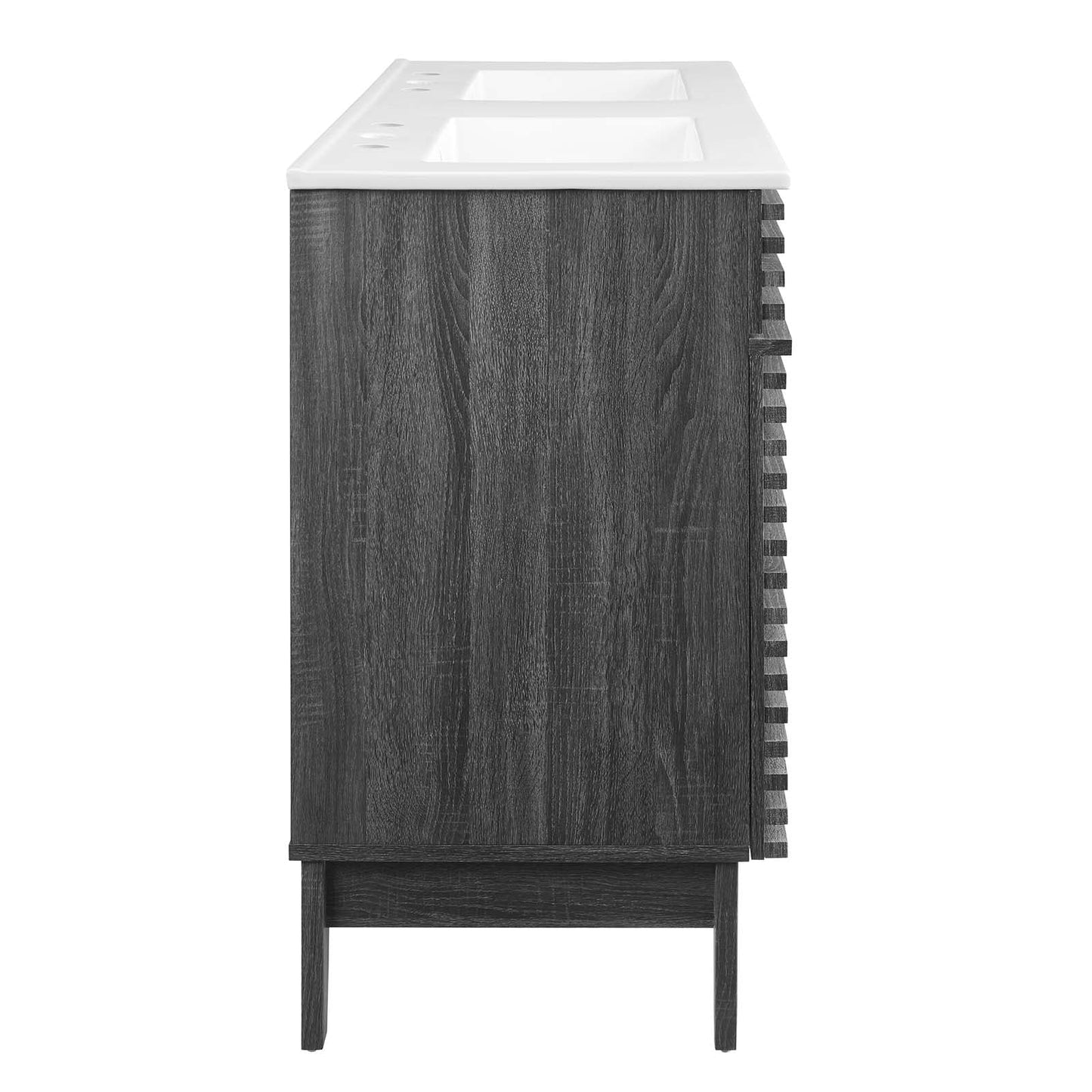 Render 48" Double Sink Bathroom Vanity Charcoal White EEI-4441-CHA-WHI