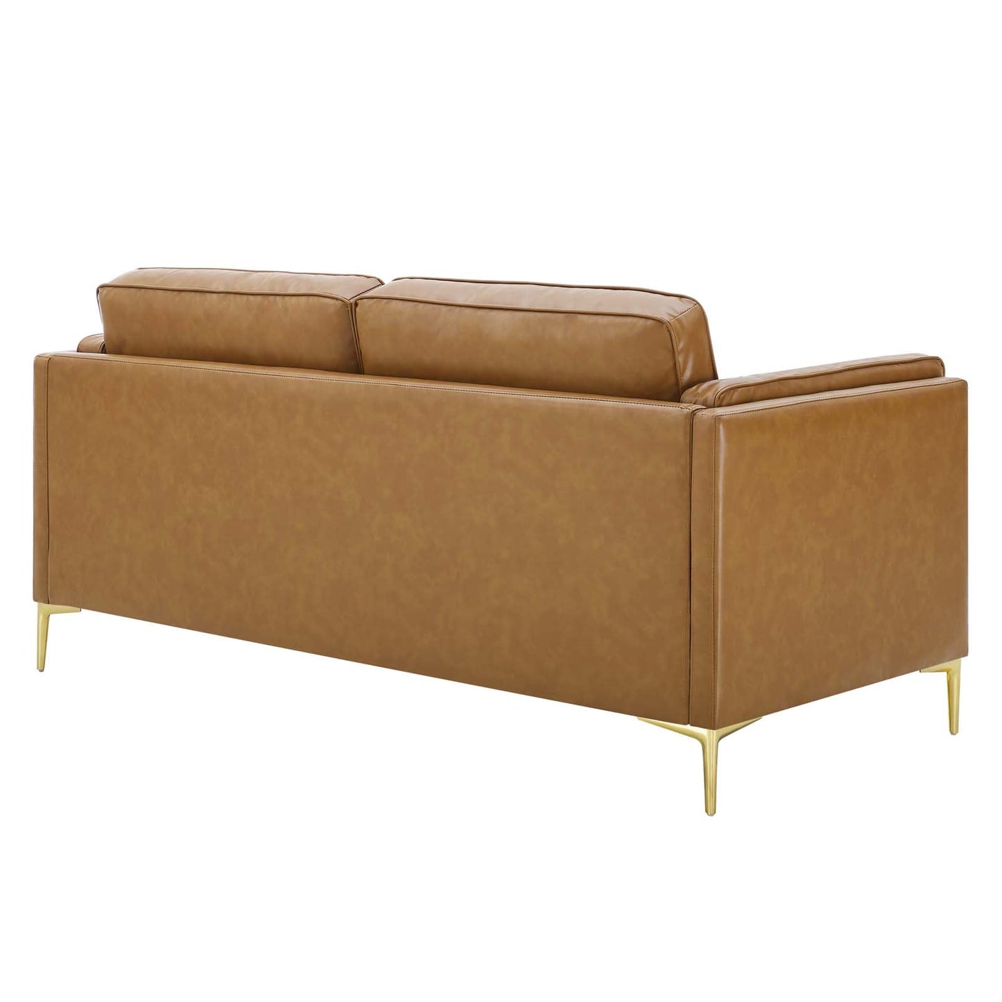 Kaiya Vegan Leather Sofa Tan EEI-4455-TAN