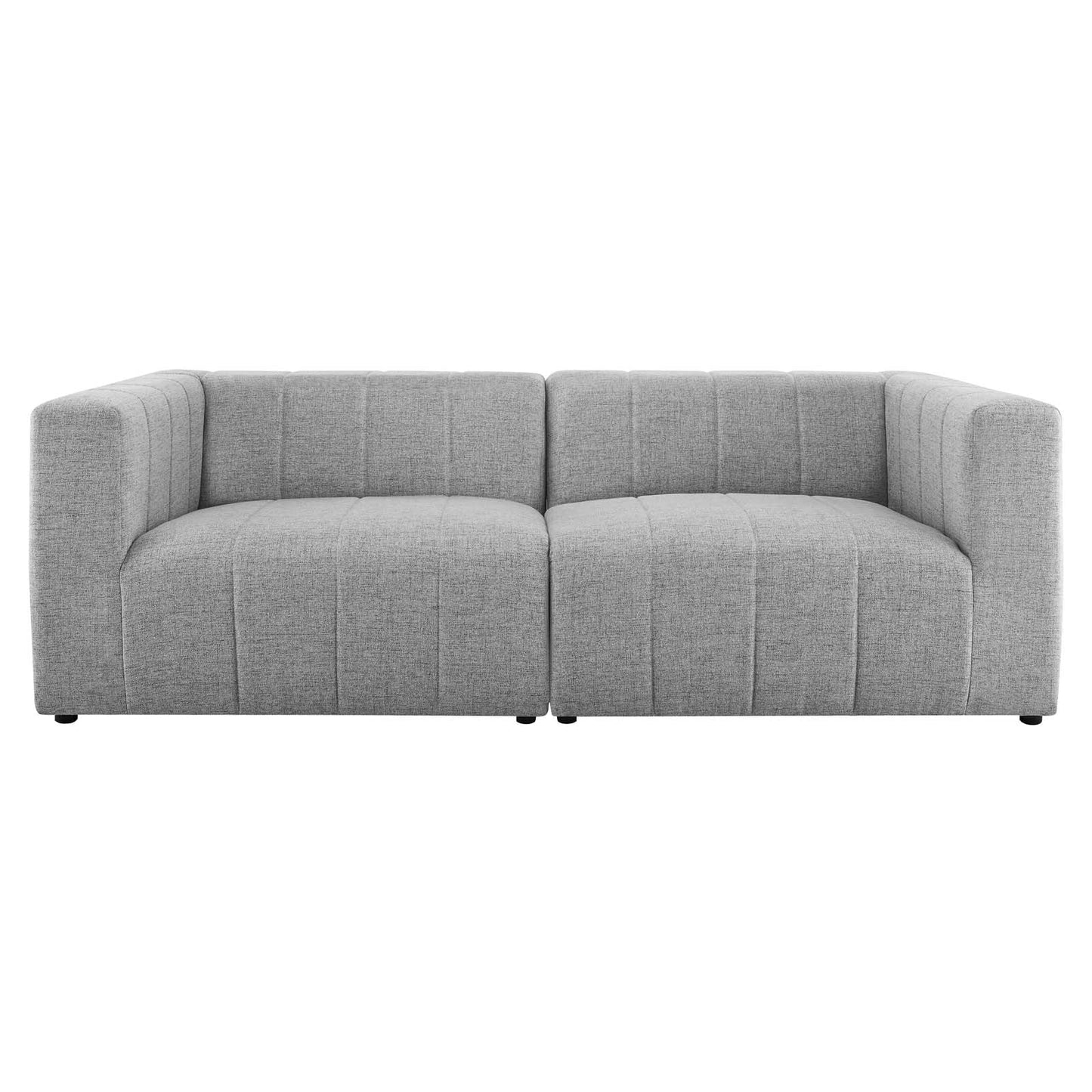 Bartlett Upholstered Fabric 2-Piece Loveseat Light Gray EEI-4512-LGR