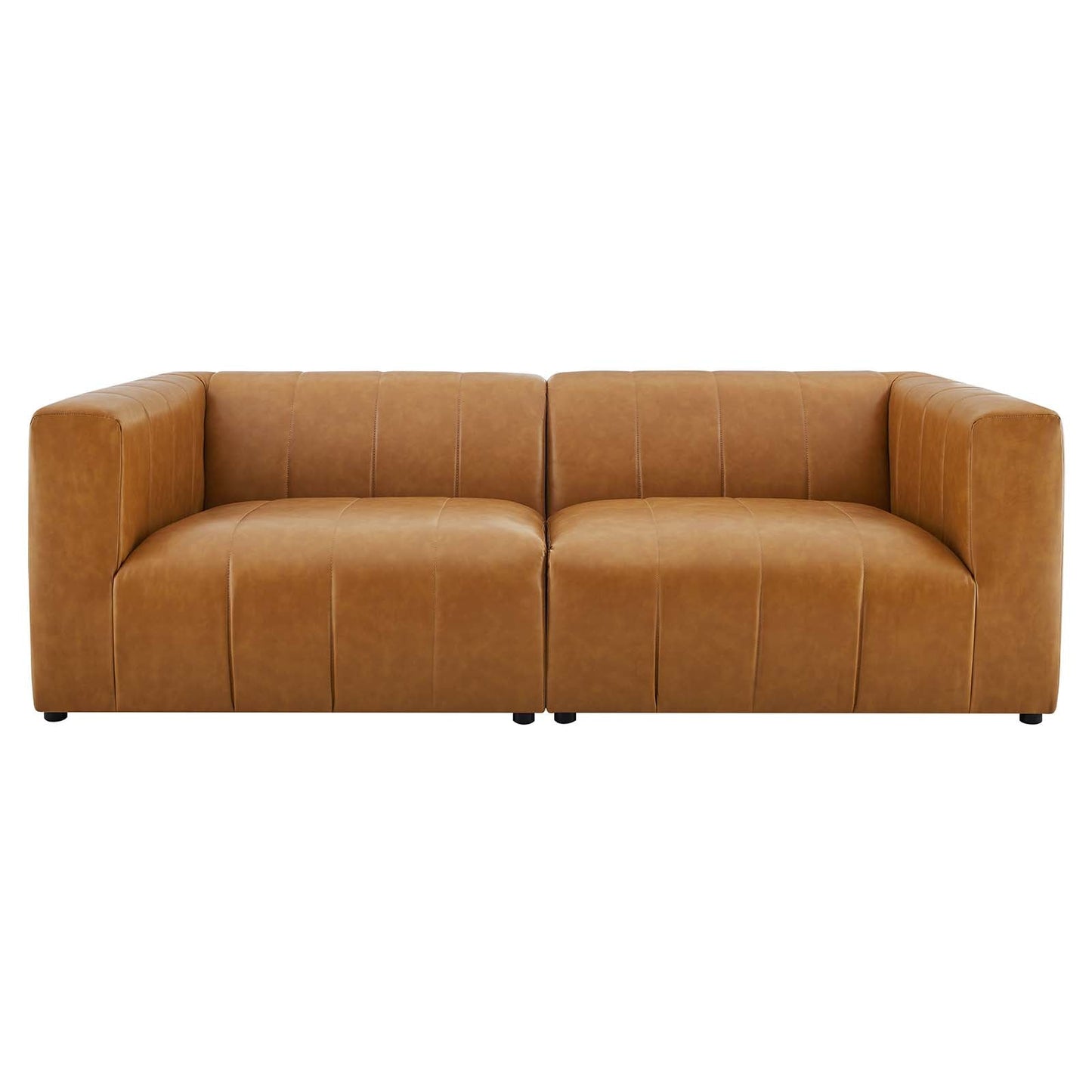 Bartlett Vegan Leather 2-Piece Loveseat Tan EEI-4513-TAN