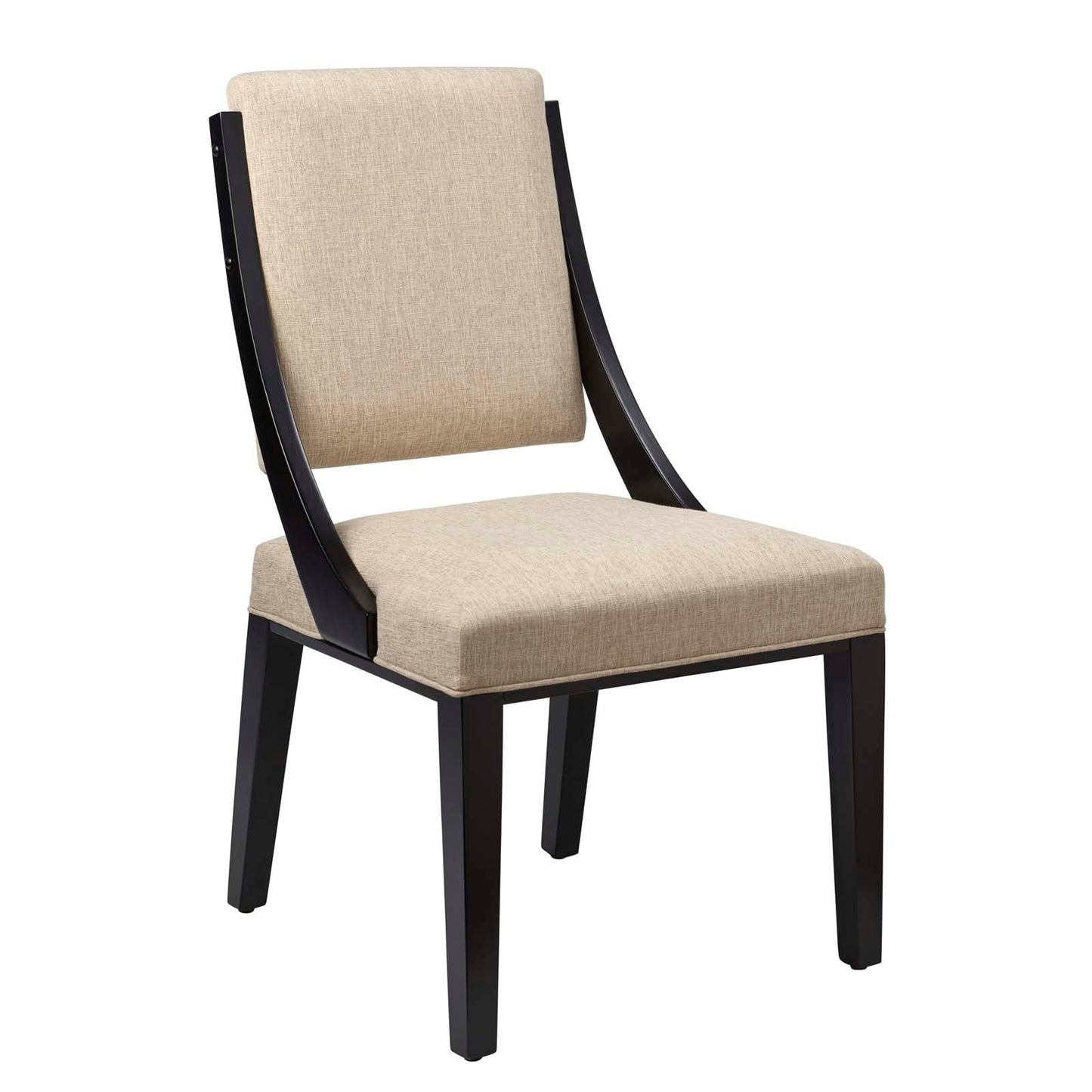 Cambridge Upholstered Fabric Dining Chairs - Set of 2 Beige EEI-4553-BEI