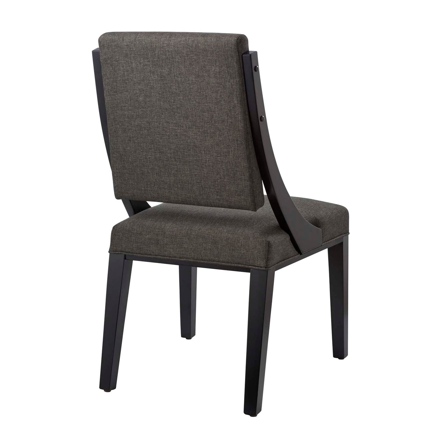 Cambridge Upholstered Fabric Dining Chairs - Set of 2 Gray EEI-4553-GRY