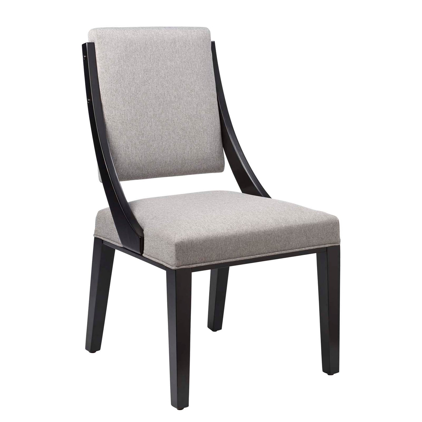 Cambridge Upholstered Fabric Dining Chairs - Set of 2 Light Gray EEI-4553-LGR