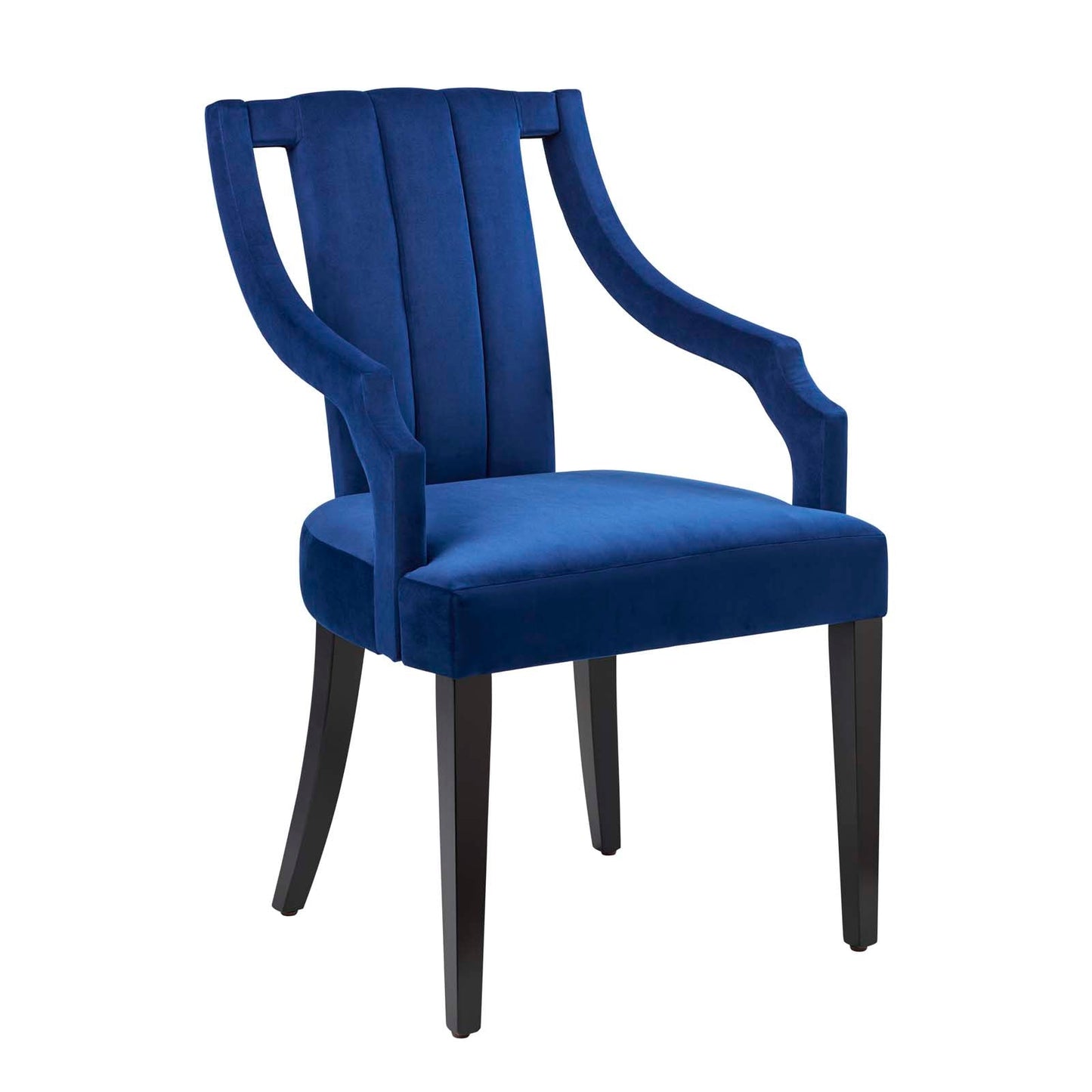 Virtue Performance Velvet Dining Chairs - Set of 2 Navy EEI-4554-NAV