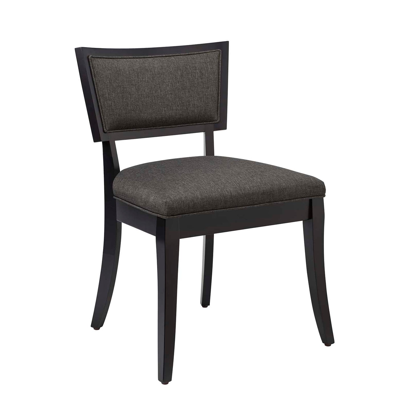 Pristine Upholstered Fabric Dining Chairs - Set of 2 Gray EEI-4557-GRY