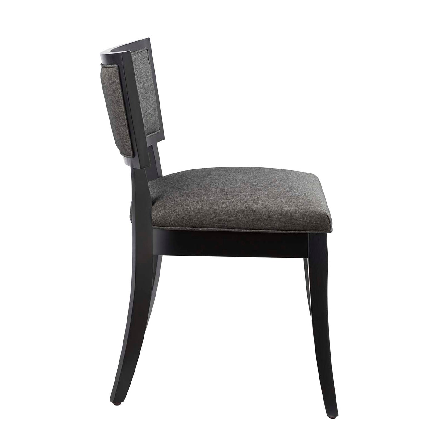 Pristine Upholstered Fabric Dining Chairs - Set of 2 Gray EEI-4557-GRY