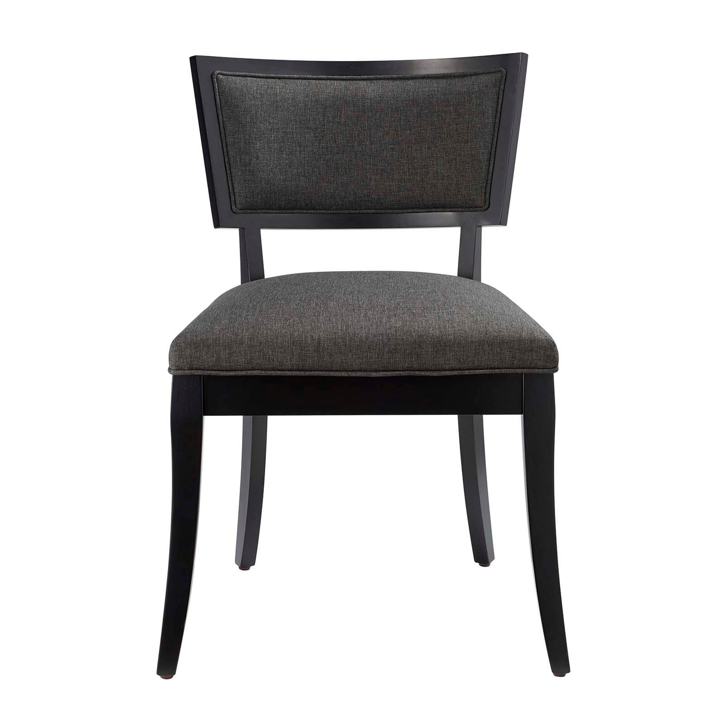 Pristine Upholstered Fabric Dining Chairs - Set of 2 Gray EEI-4557-GRY