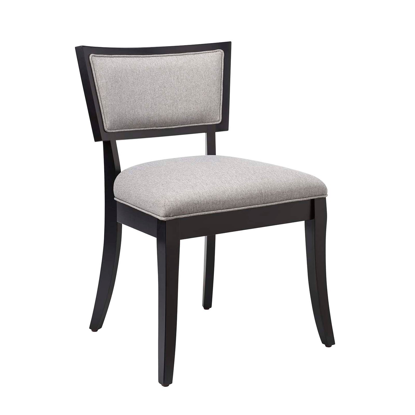 Pristine Upholstered Fabric Dining Chairs - Set of 2 Light Gray EEI-4557-LGR