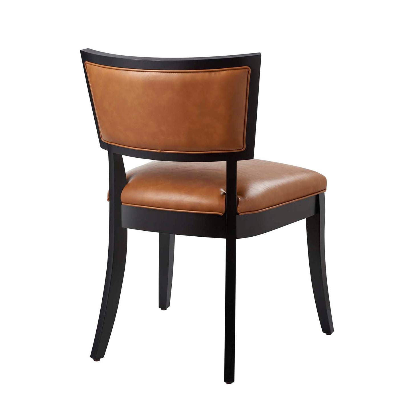 Pristine Vegan Leather Dining Chairs - Set of 2 Tan EEI-4558-TAN