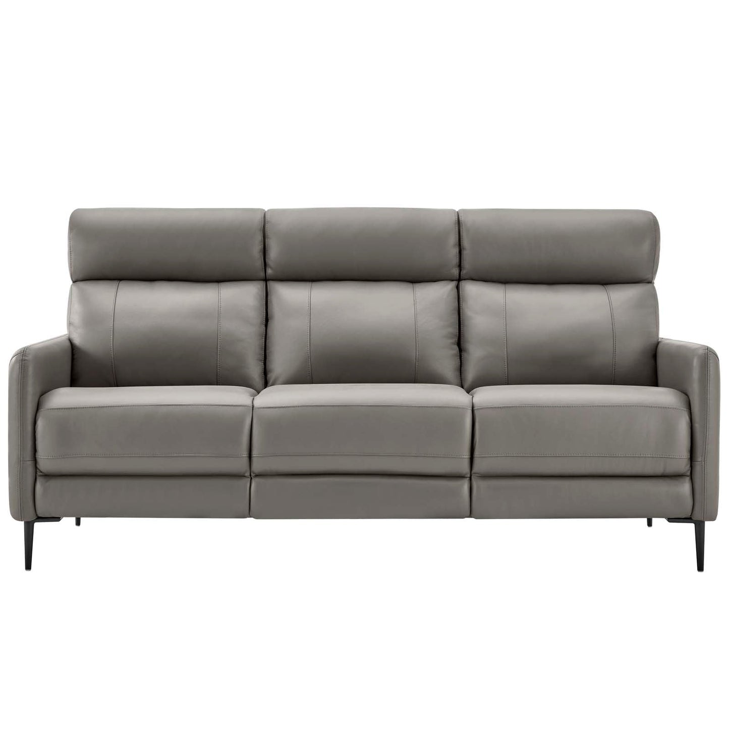 Huxley Leather Sofa Gray EEI-4561-GRY