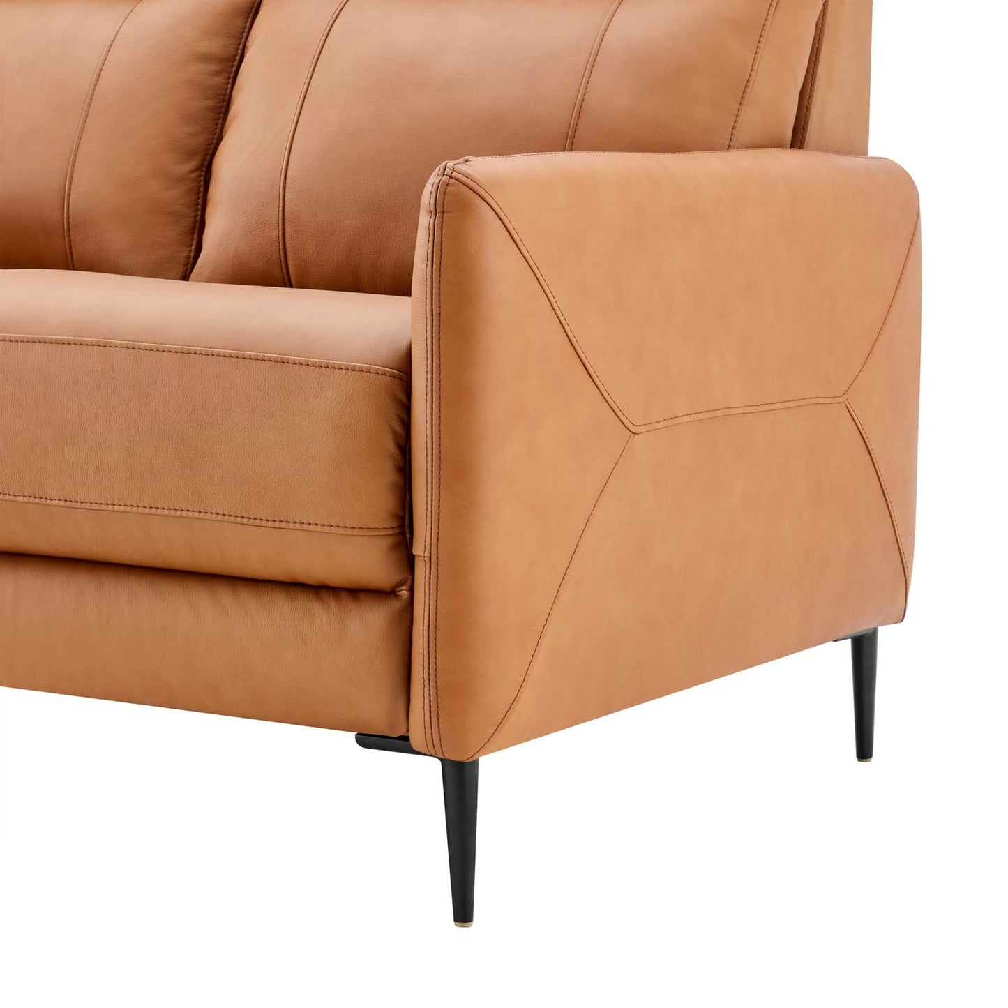 Huxley Leather Sofa Tan EEI-4561-TAN