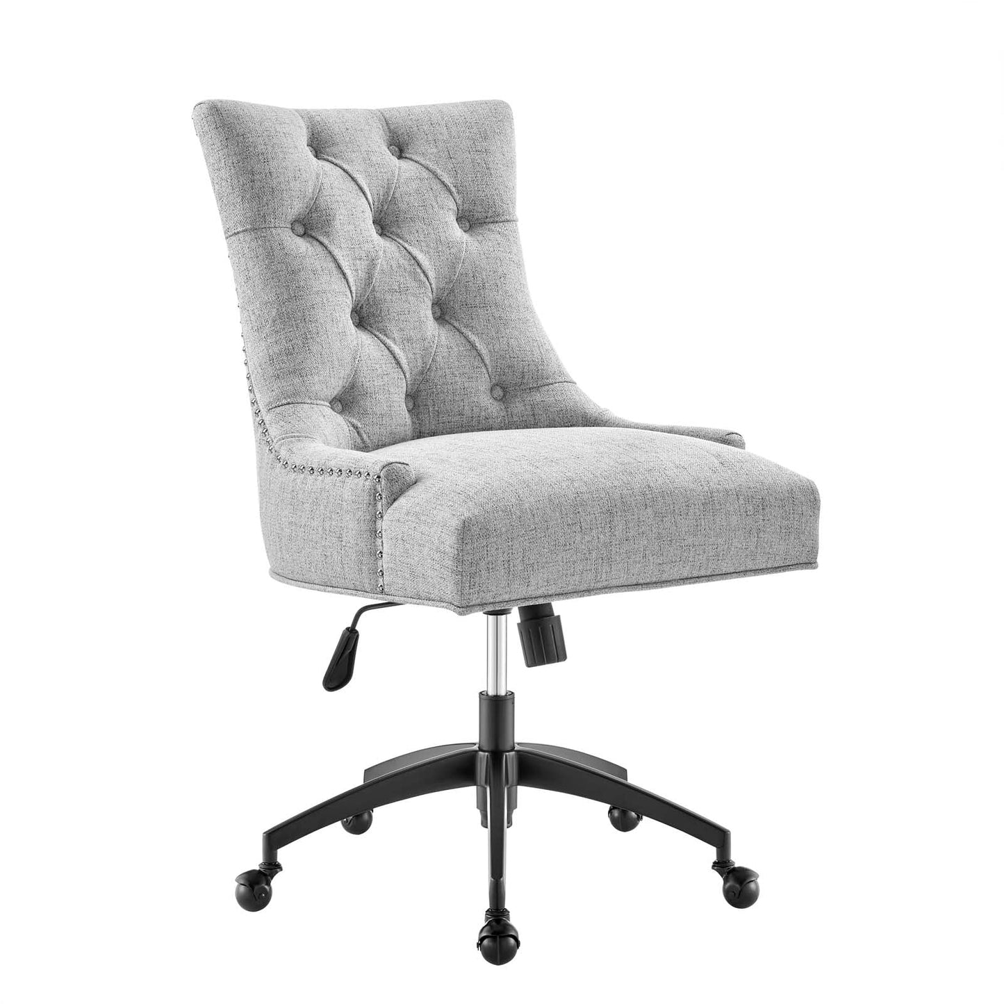 Regent Tufted Fabric Office Chair Black Light Gray EEI-4572-BLK-LGR