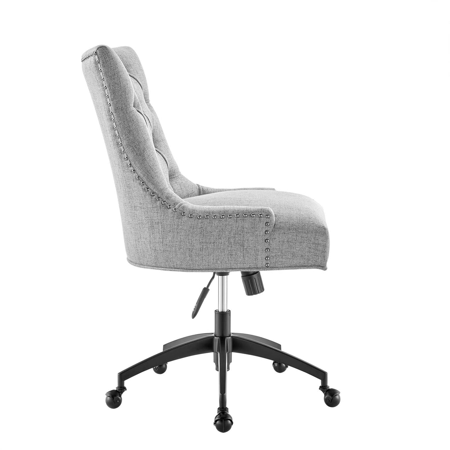 Regent Tufted Fabric Office Chair Black Light Gray EEI-4572-BLK-LGR