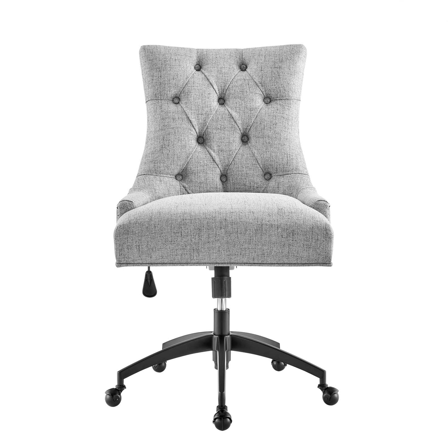 Regent Tufted Fabric Office Chair Black Light Gray EEI-4572-BLK-LGR