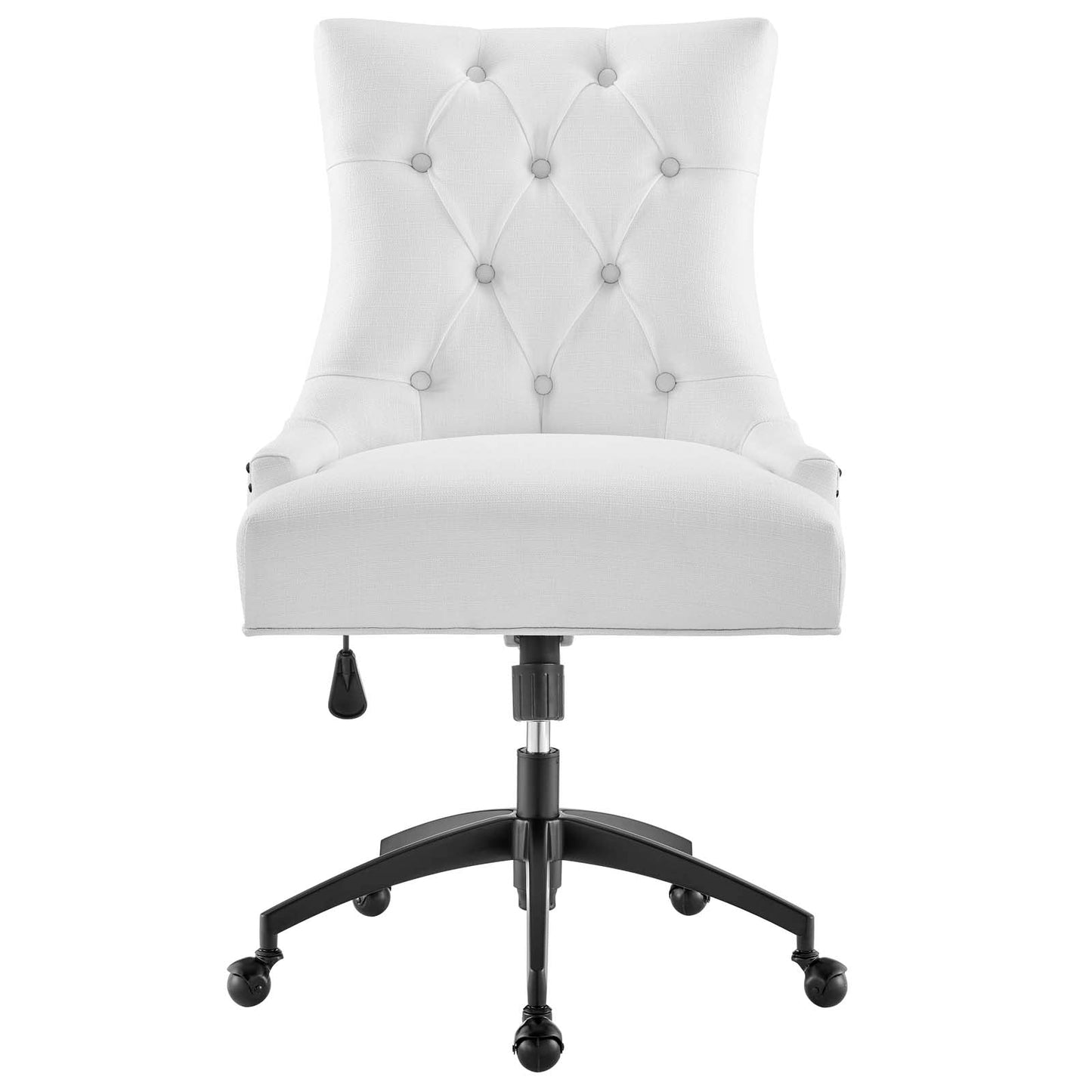 Regent Tufted Fabric Office Chair Black White EEI-4572-BLK-WHI