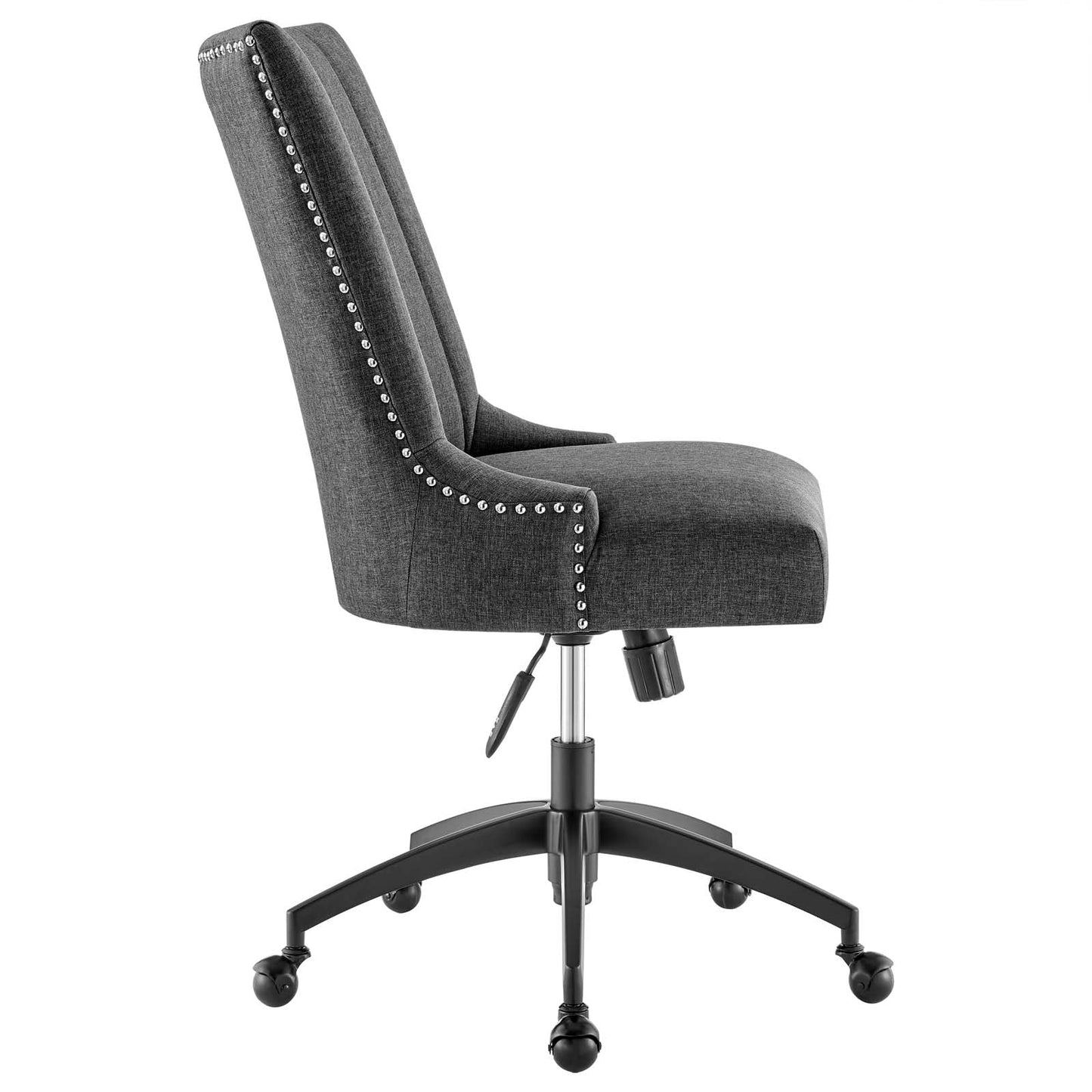 Empower Channel Tufted Fabric Office Chair Black Gray EEI-4576-BLK-GRY