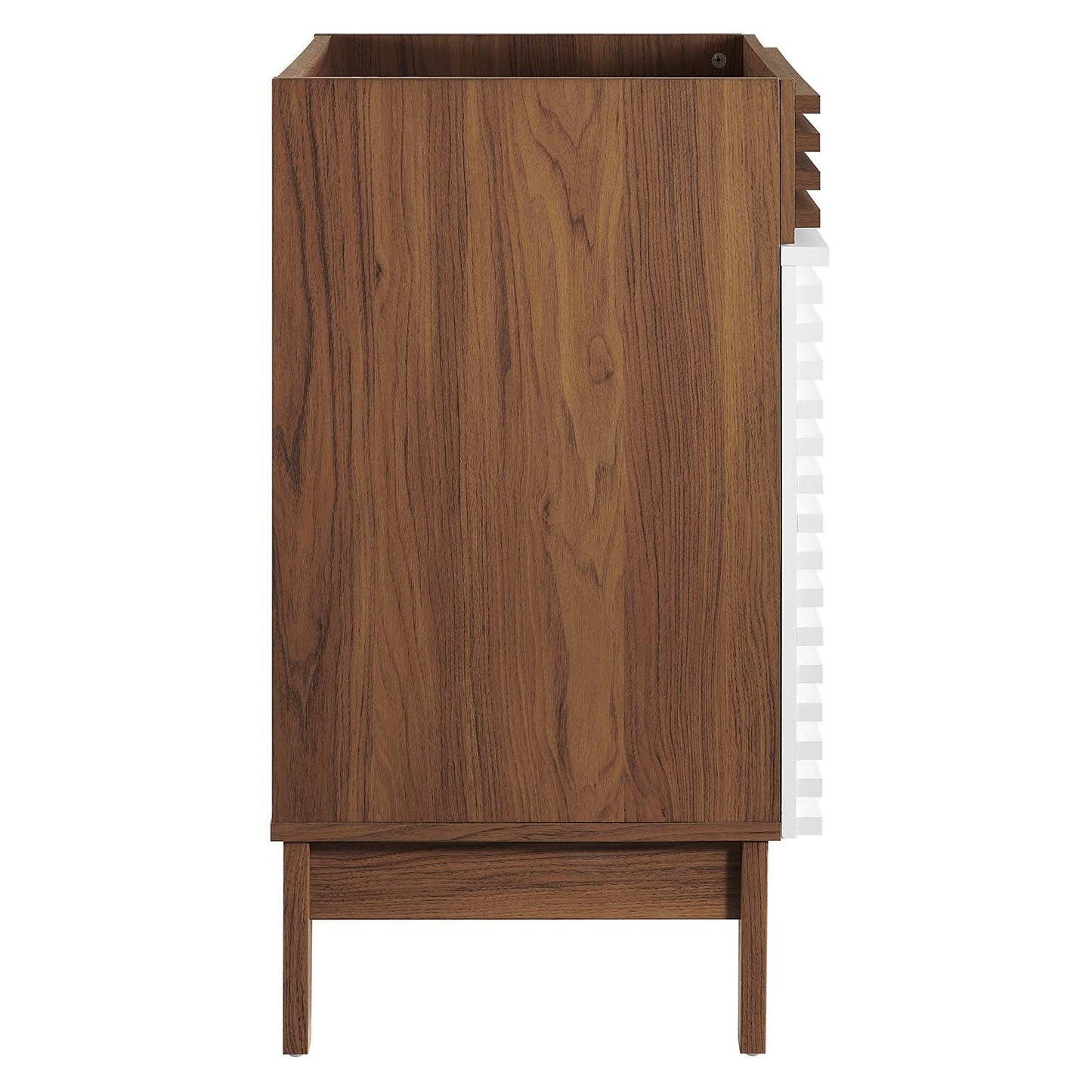 Render Bathroom Vanity Cabinet (Sink Basin Not Included) White Walnut EEI-4598-WHI-WAL