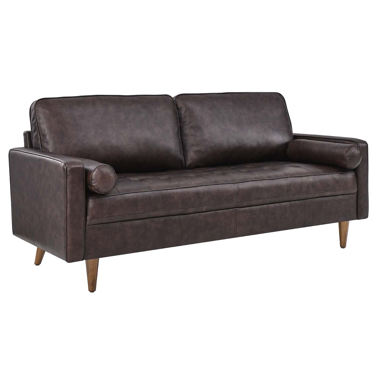 Valour Leather Sofa Brown EEI-4633-BRN