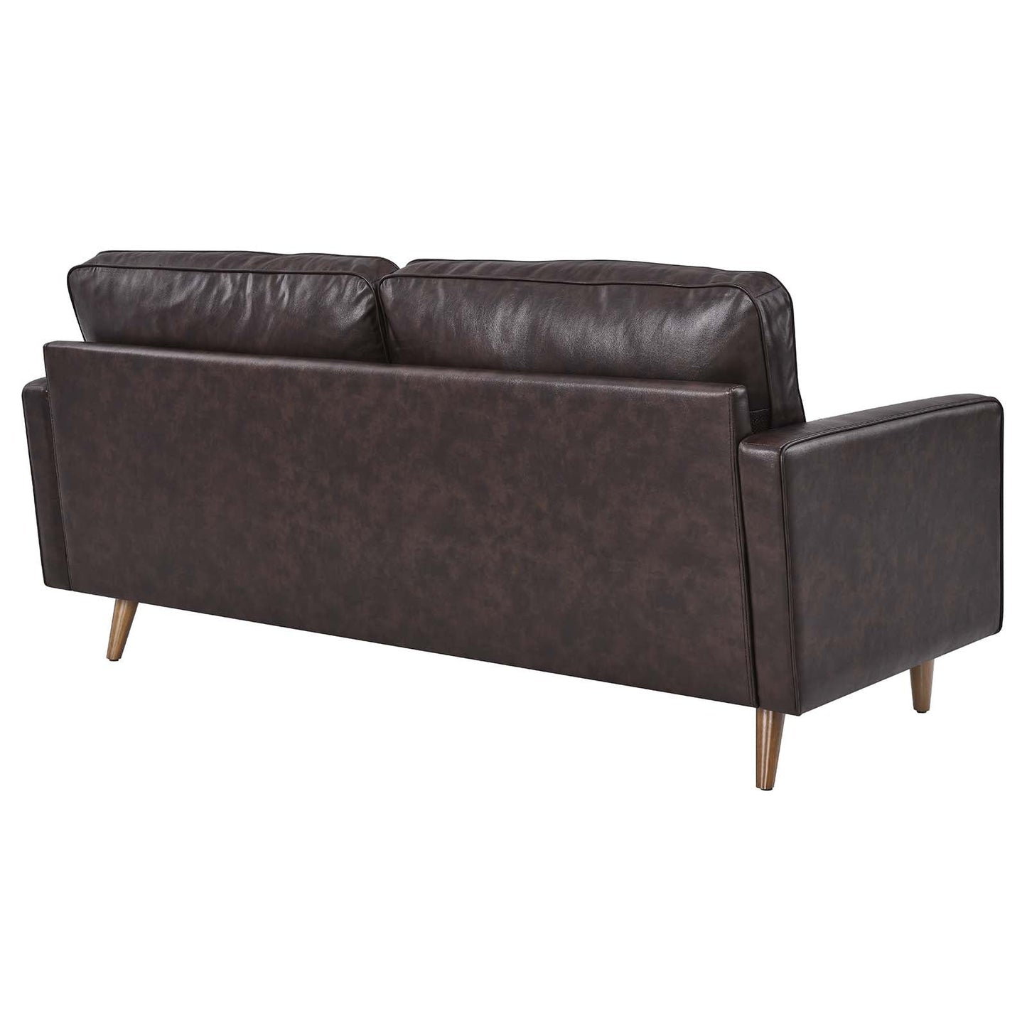 Valour Leather Sofa Brown EEI-4633-BRN