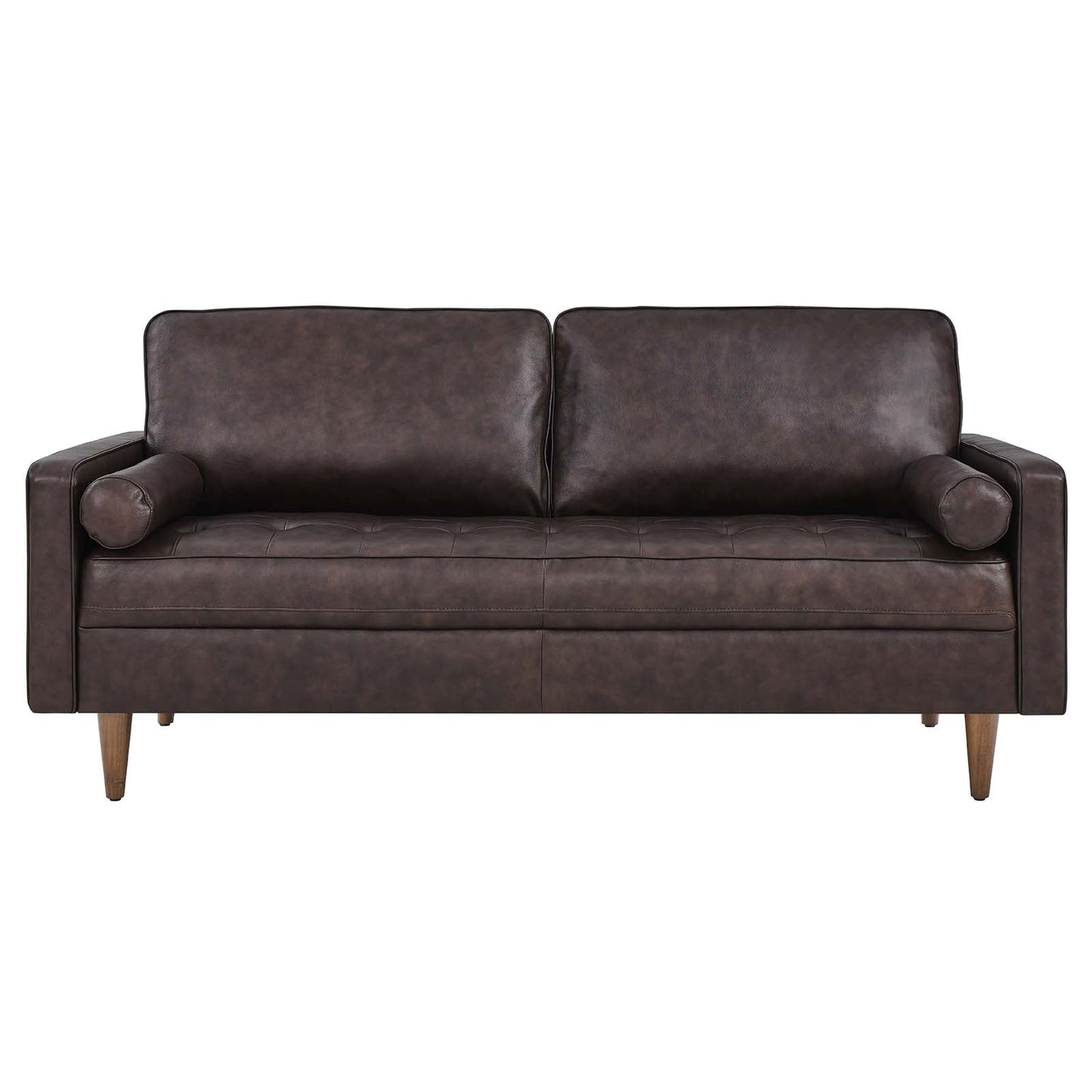 Valour Leather Sofa Brown EEI-4633-BRN