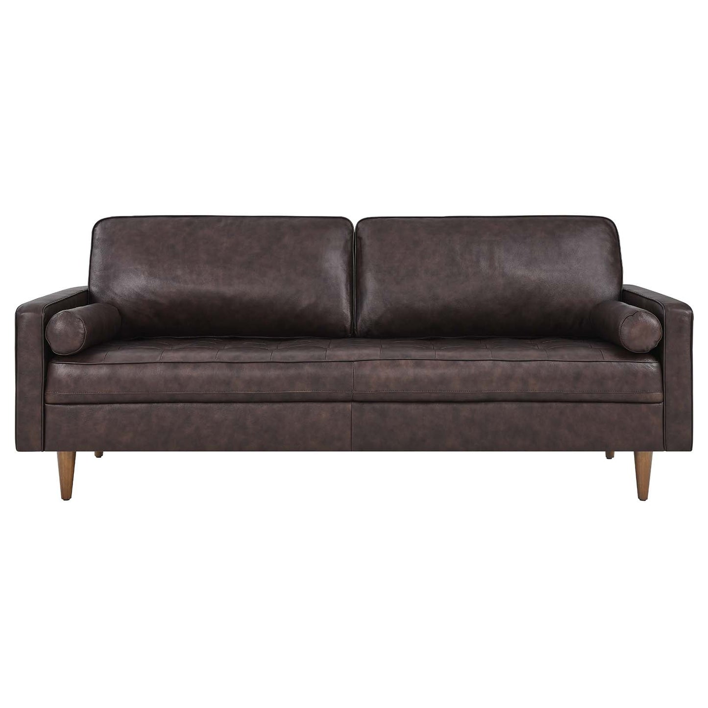 Valour 81" Leather Sofa Brown EEI-4634-BRN