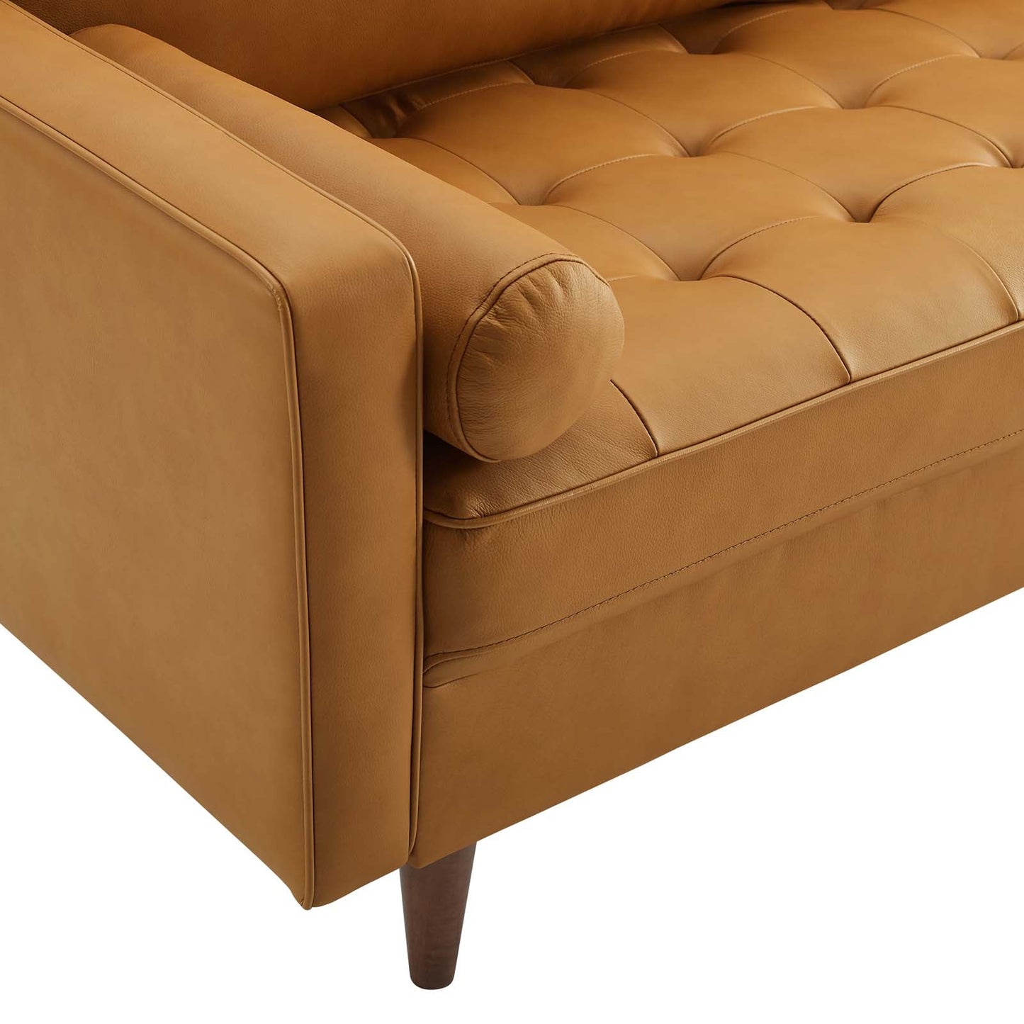 Valour 81" Leather Sofa Tan EEI-4634-TAN