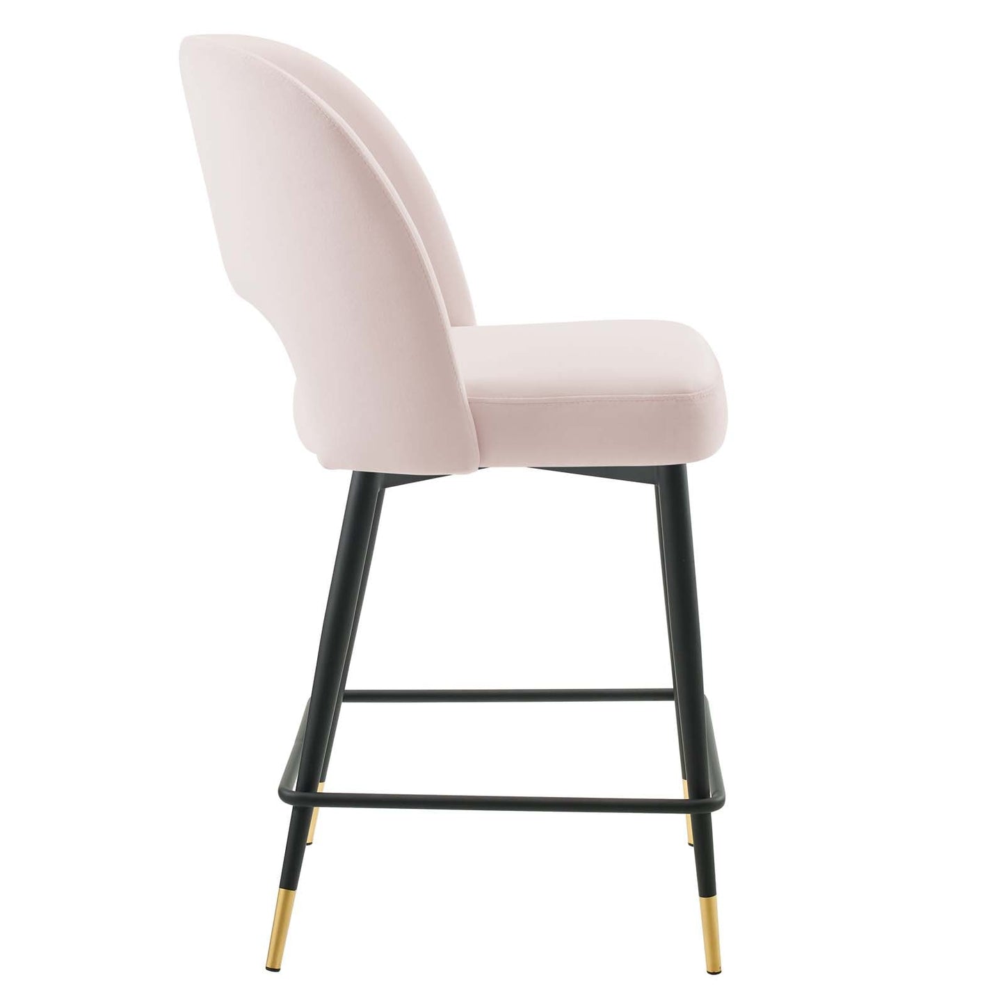 Rouse Performance Velvet Counter Stool Pink EEI-4643-PNK