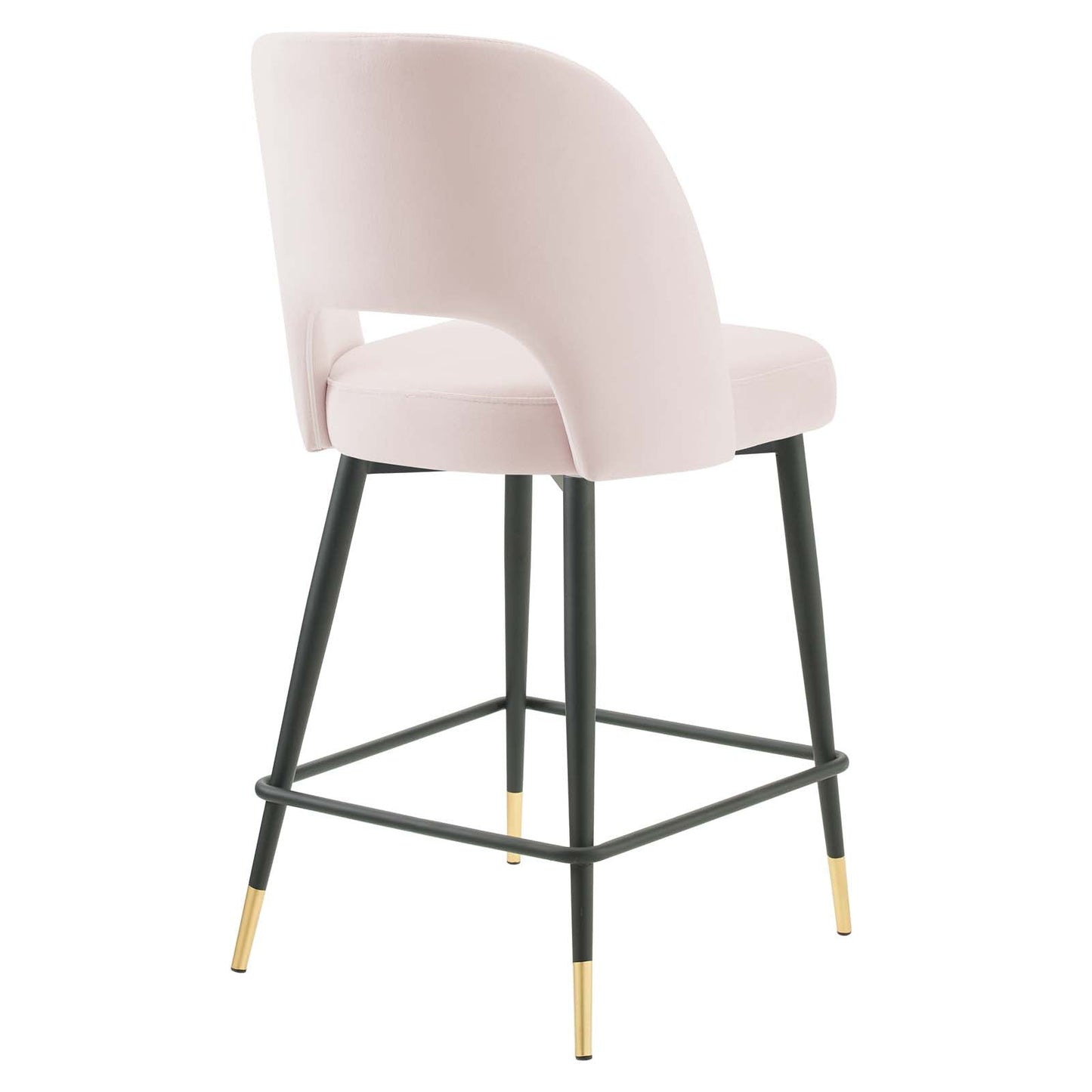 Rouse Performance Velvet Counter Stool Pink EEI-4643-PNK