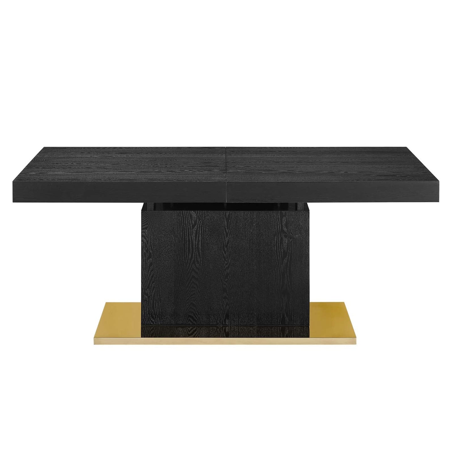 Vector Expandable Dining Table Black Gold EEI-4660-BLK-GLD