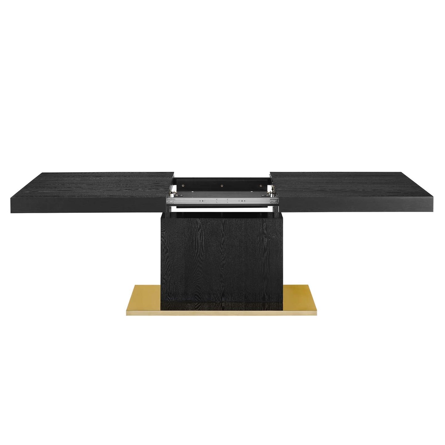 Vector Expandable Dining Table Black Gold EEI-4660-BLK-GLD