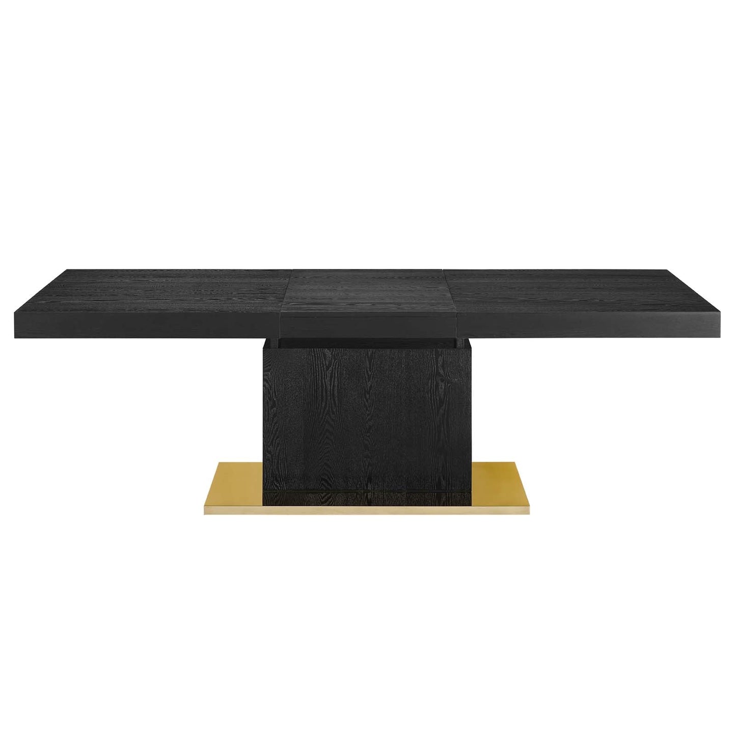 Vector Expandable Dining Table Black Gold EEI-4660-BLK-GLD