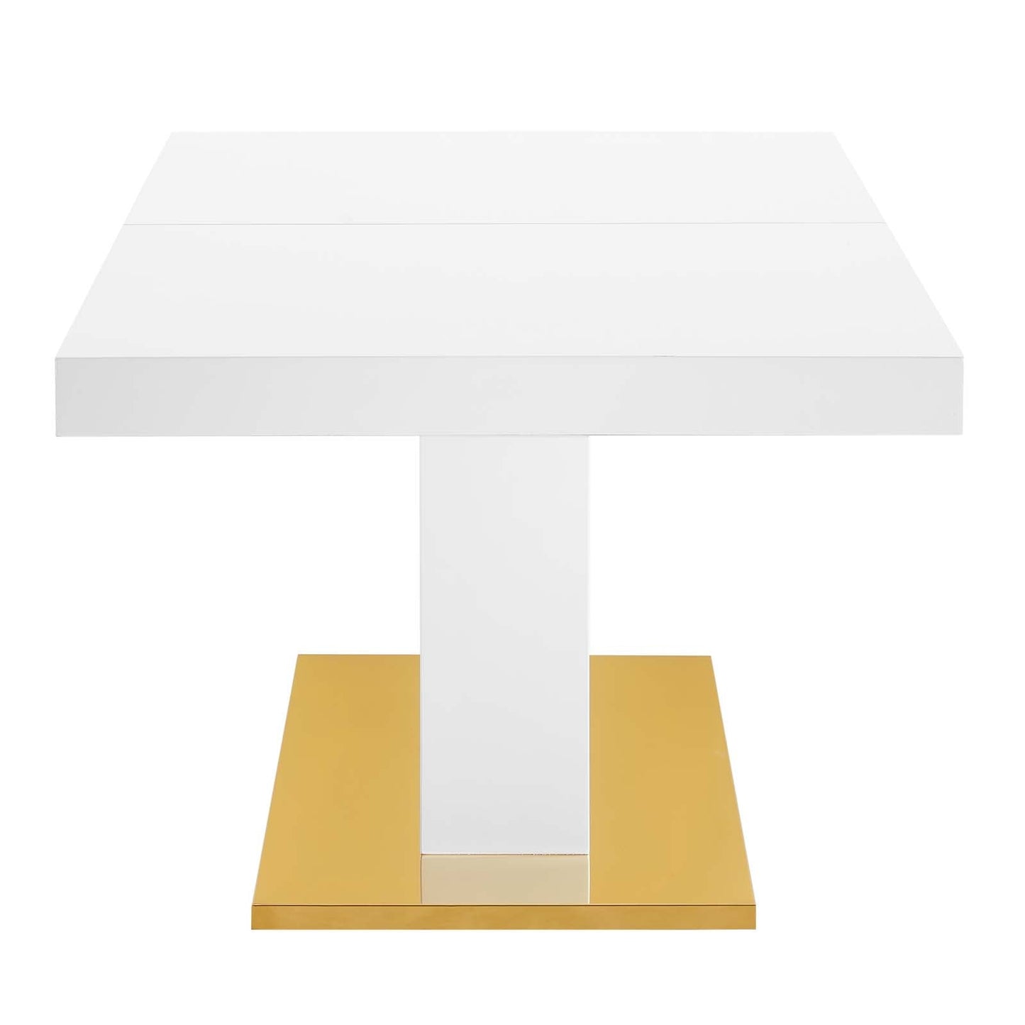 Vector Expandable Dining Table White Gold EEI-4660-WHI-GLD