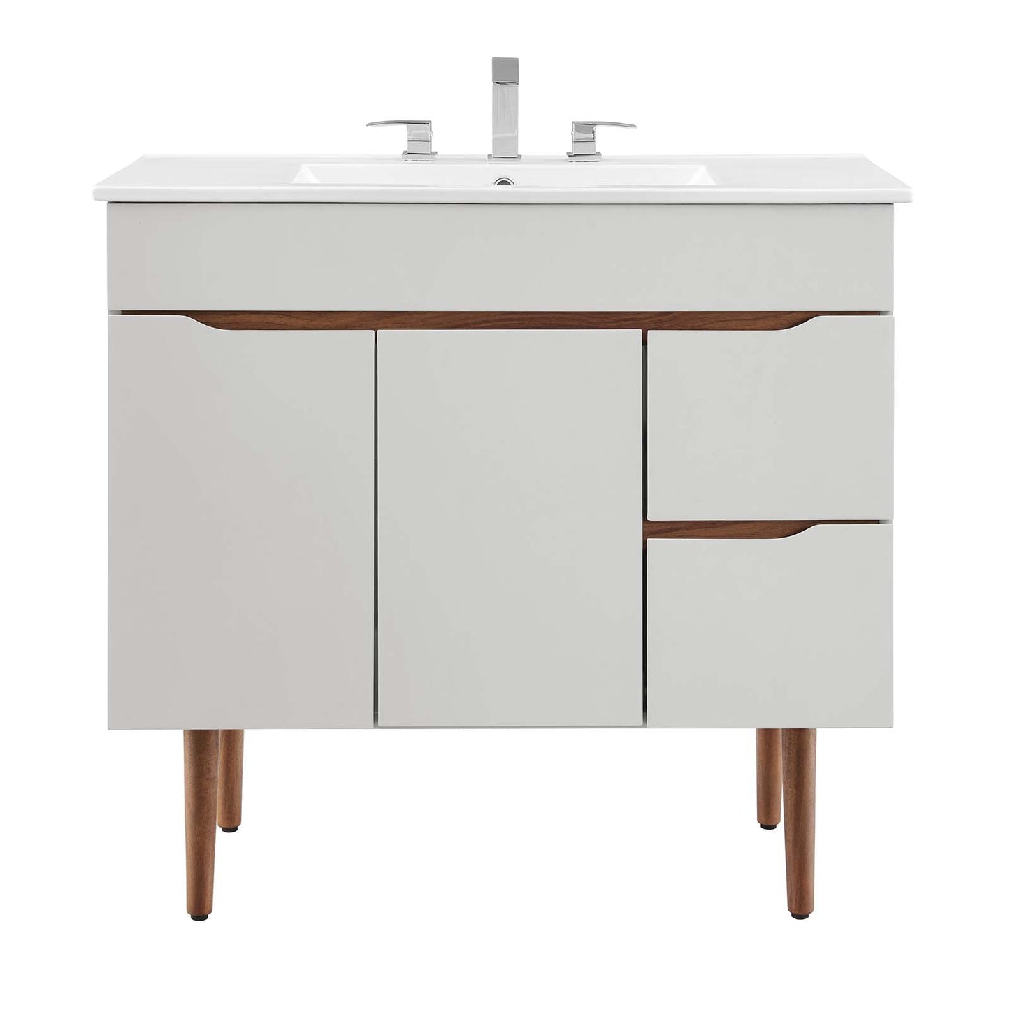 Harvest 36" Bathroom Vanity Gray White EEI-4670-GRY-WHI