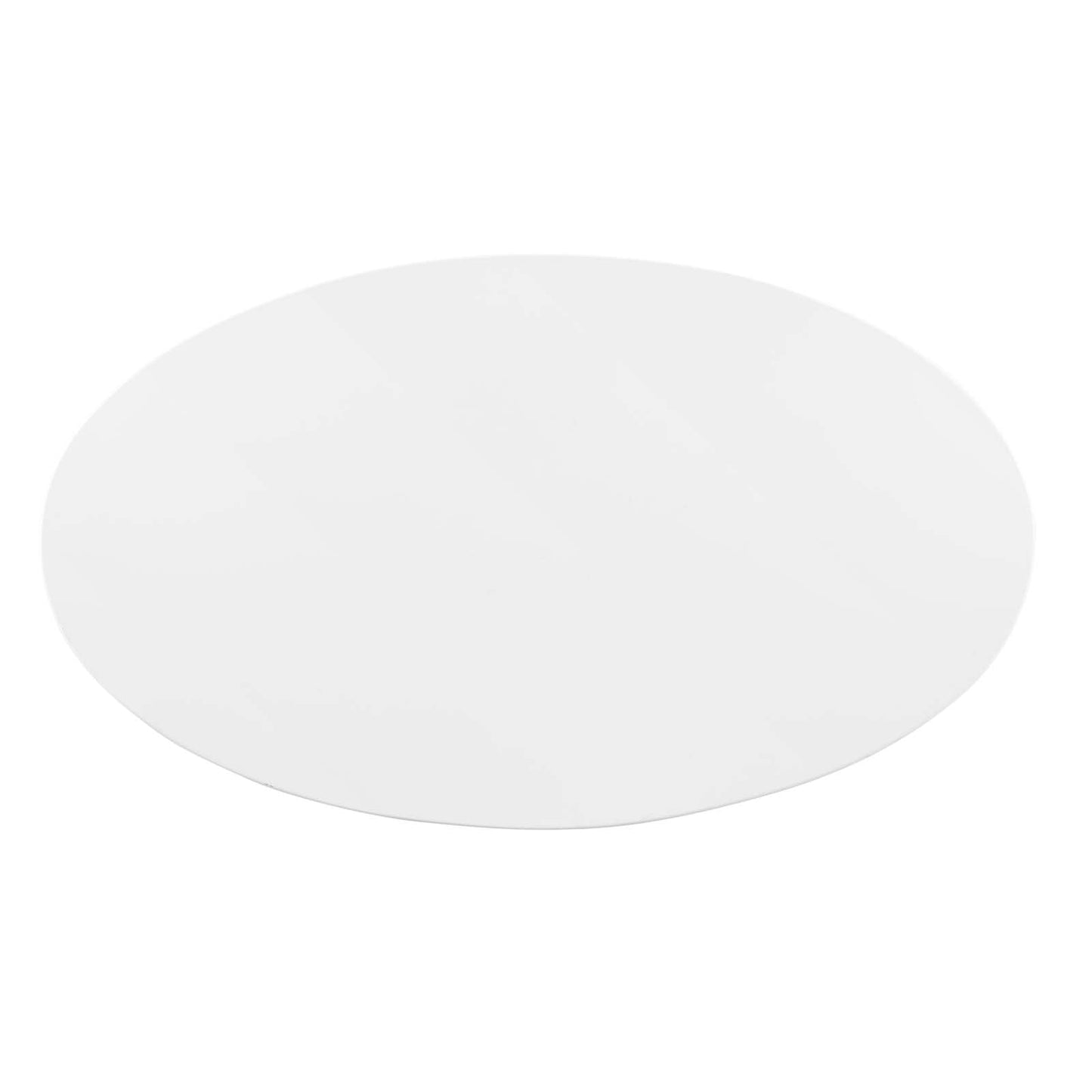 Verne 48" Oval Dining Table Gold White EEI-4750-GLD-WHI